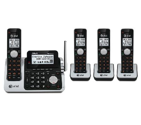 At&t Cordless Phone System With 4 Handsets & Answering Machine | Jettype
