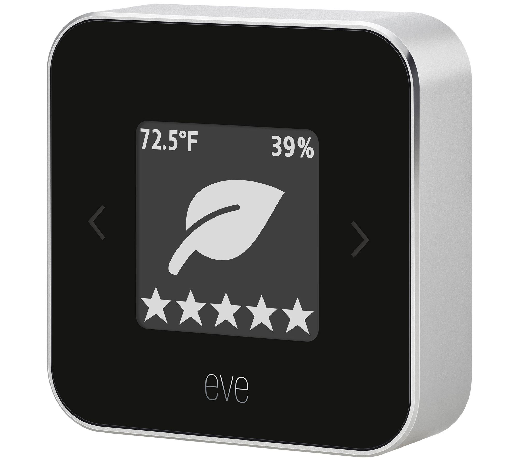 Eve Room Indoor Air Quality  Temperature  and Humidity Sensor  Black