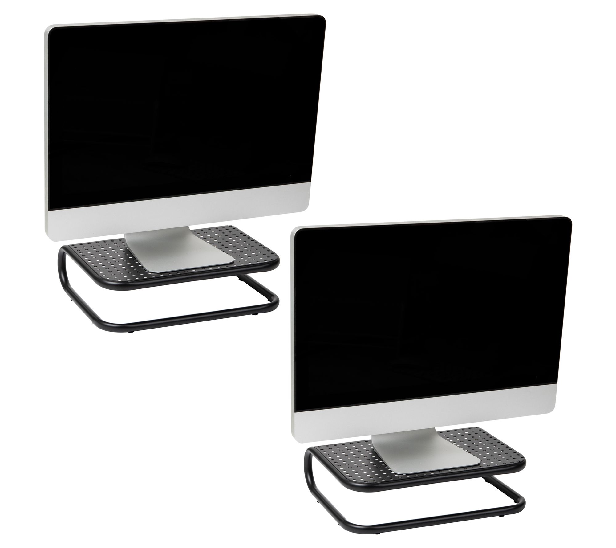 Mind Reader Metal Monitor Stand Riser with Chor d Management