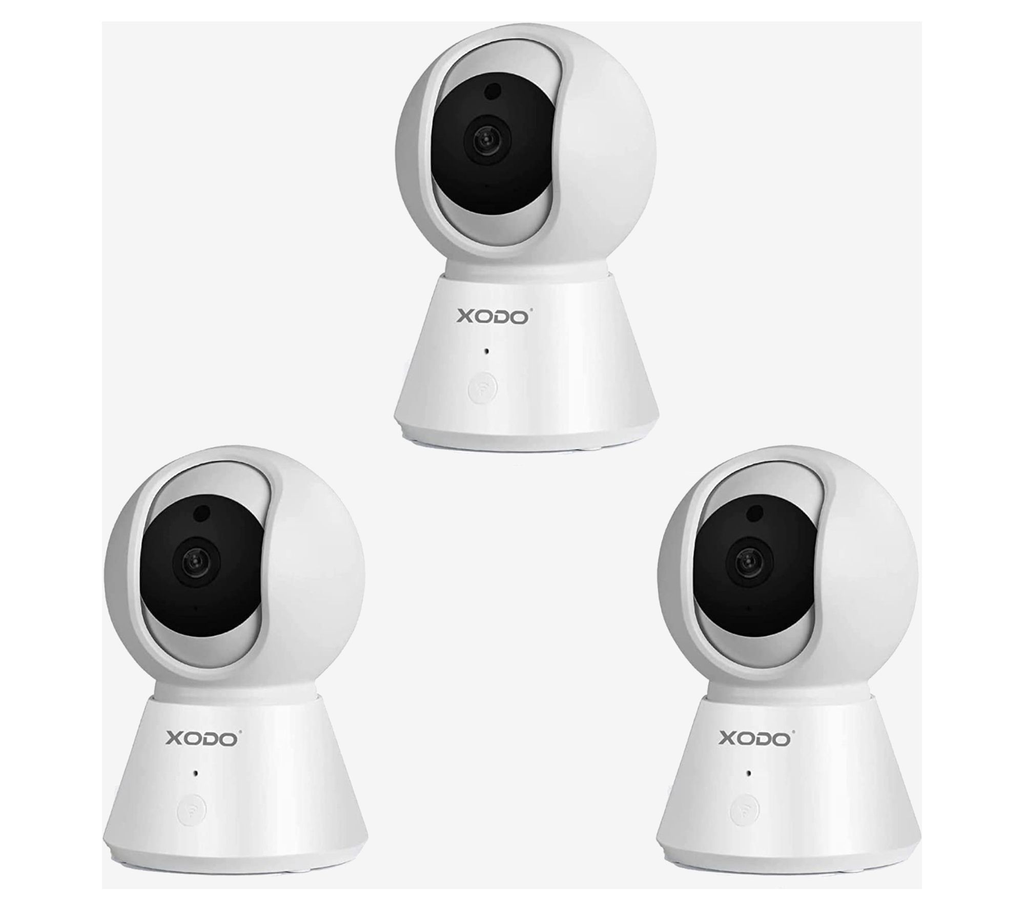 XODO Set of 3 Security Camera 1080p, 2-Way Audi o, Night Visi