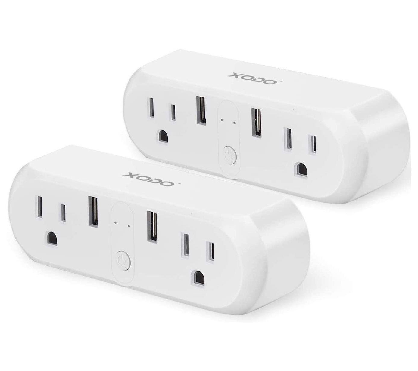 Xodo Wi-Fi Smart Plug Extender 2-Pack with App ontrol