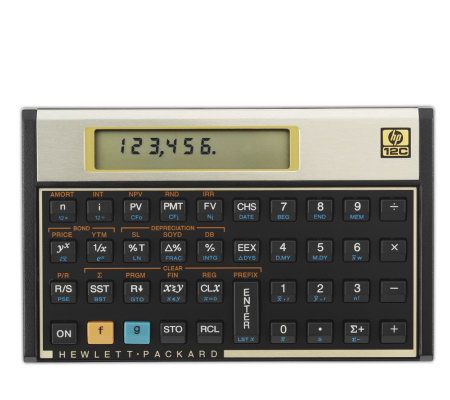 HP - 12C Financial Calculator - Black