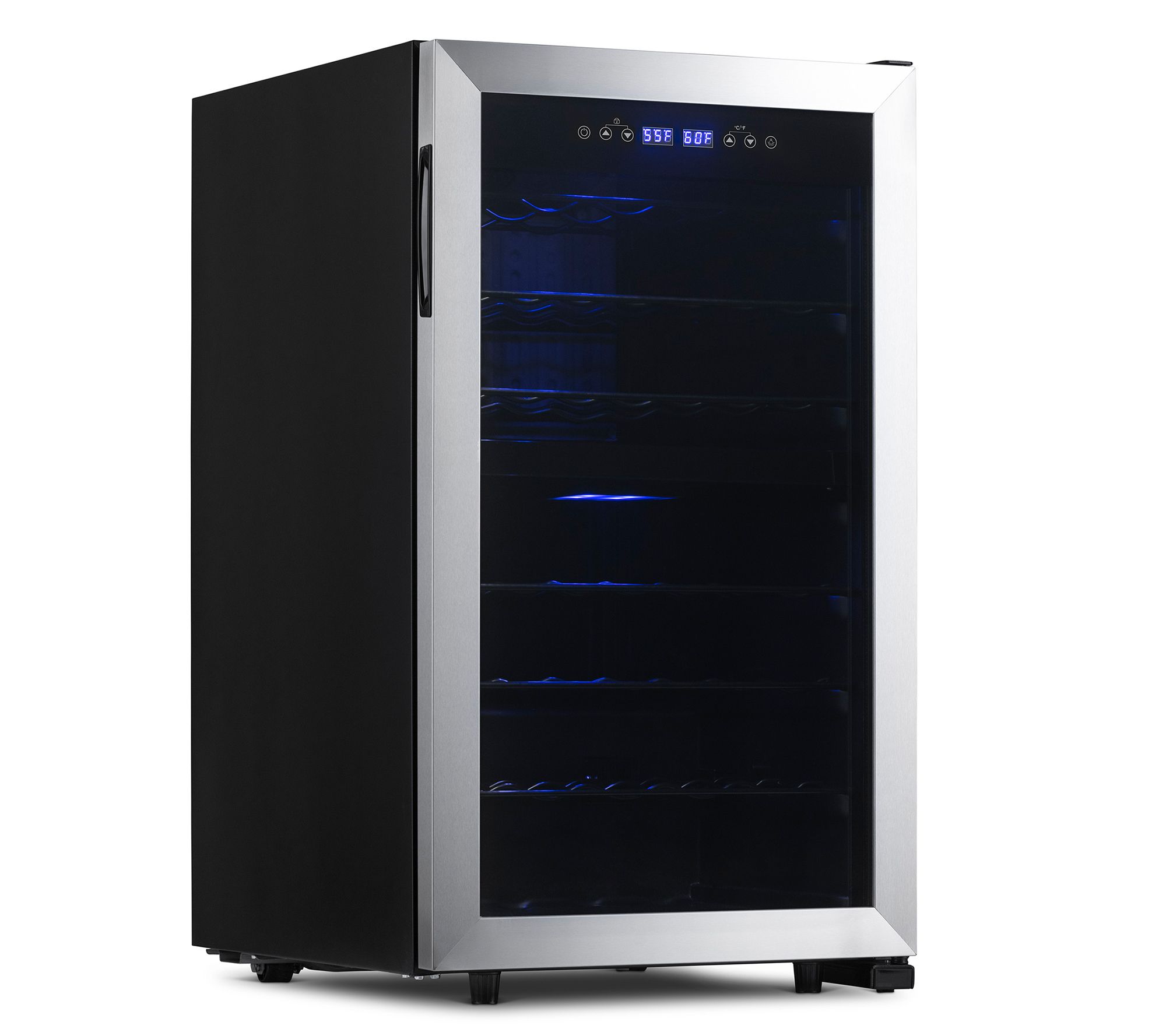 NewAir Freestanding 43-Bottle Dual Zone Compres sor Wine Fridg