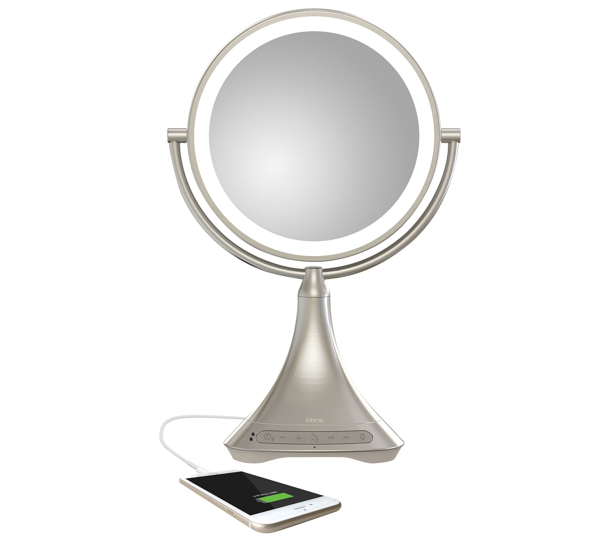 Ihome 7 X 9 Reflect Icvbt2 Adjustable Vanity Mirror With Bluetooth