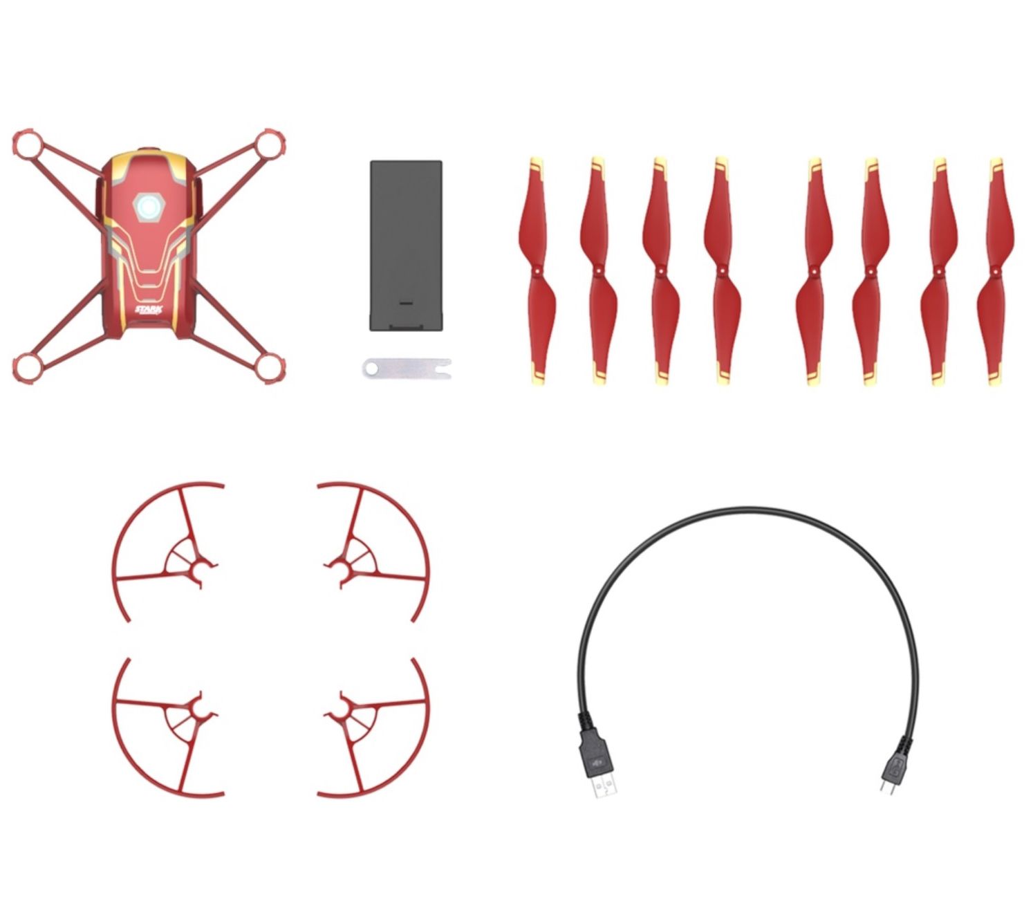 ( incomplete). DJI Tello Marvel Iron Man Edition