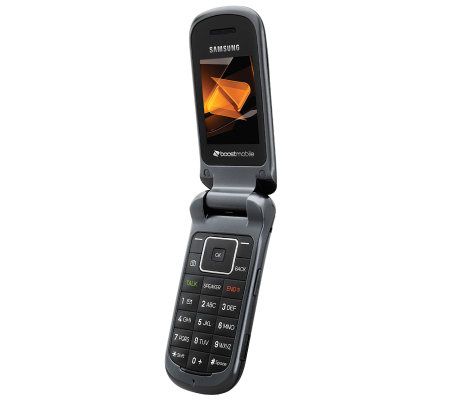 Samsung Factor Boostmobile Flip Style Cell Phone Bundle — QVC.com