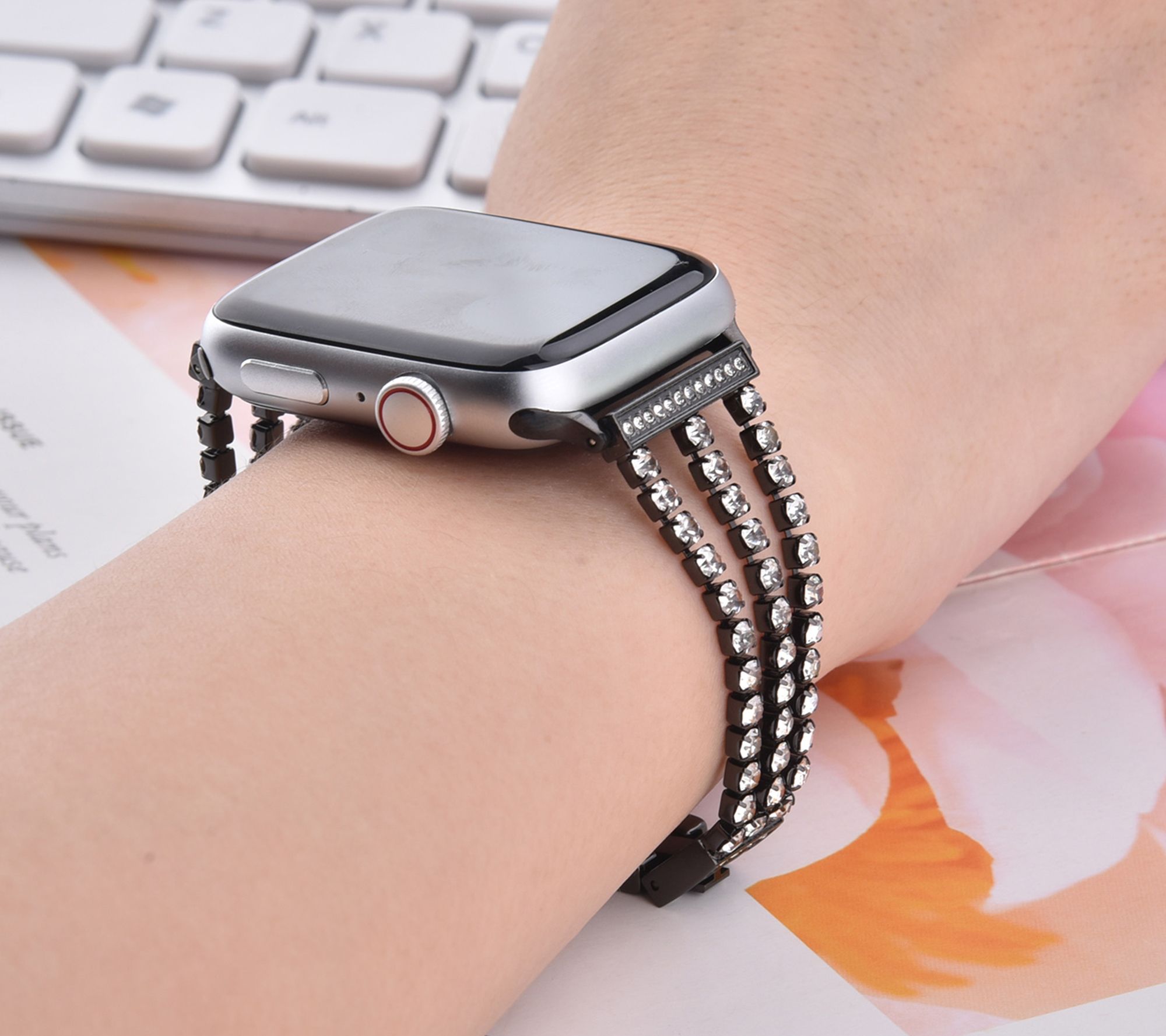 WorryFree Gadgets Apple Watch 38/40/41mm Bling essy Band