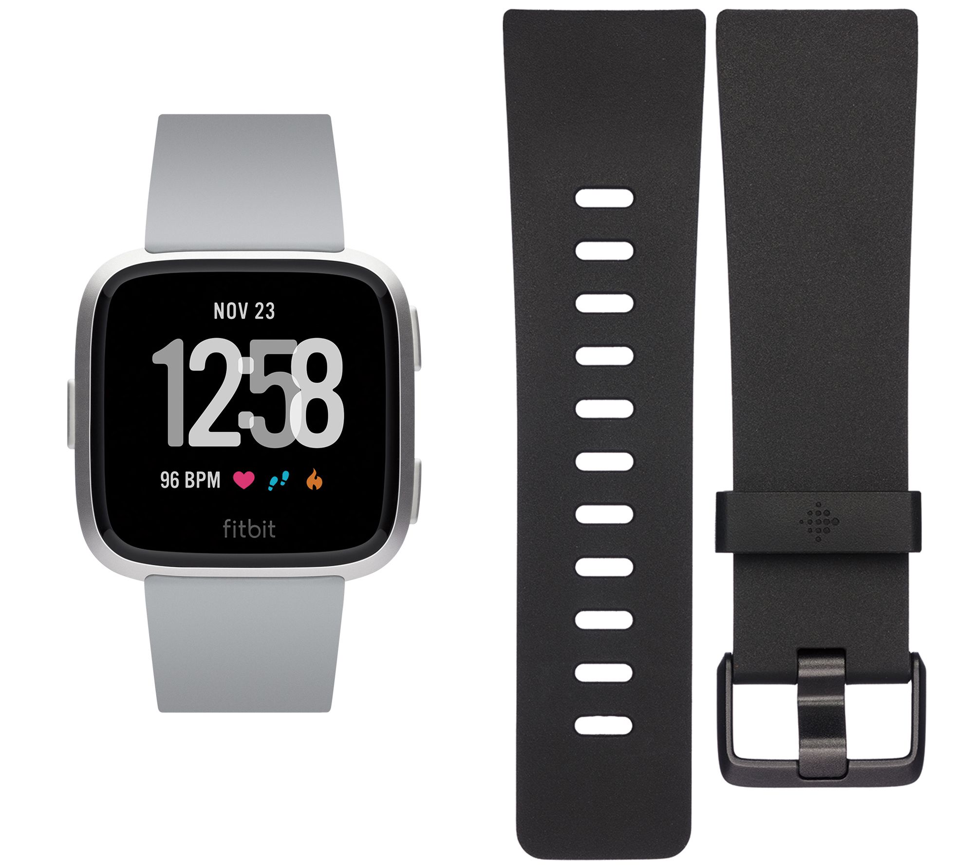fitbit versa smartwatch with small & large bands