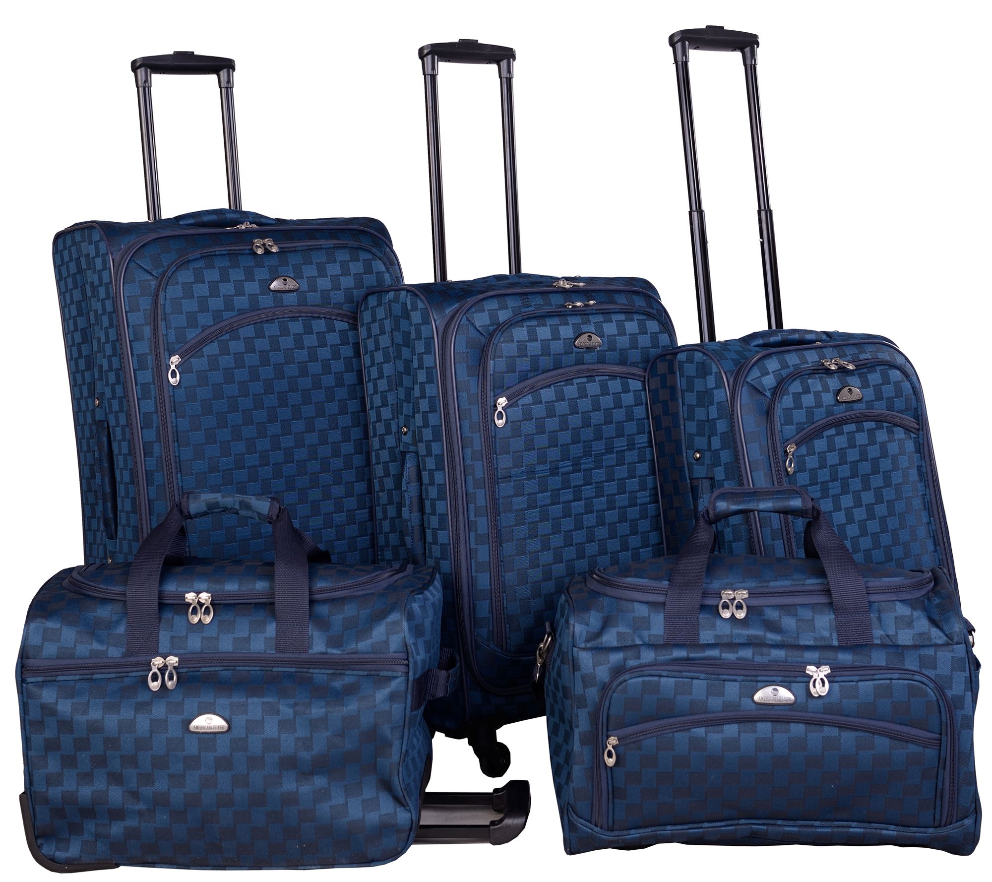 American Flyer Madrid 5 Piece Spinner Luggage Set