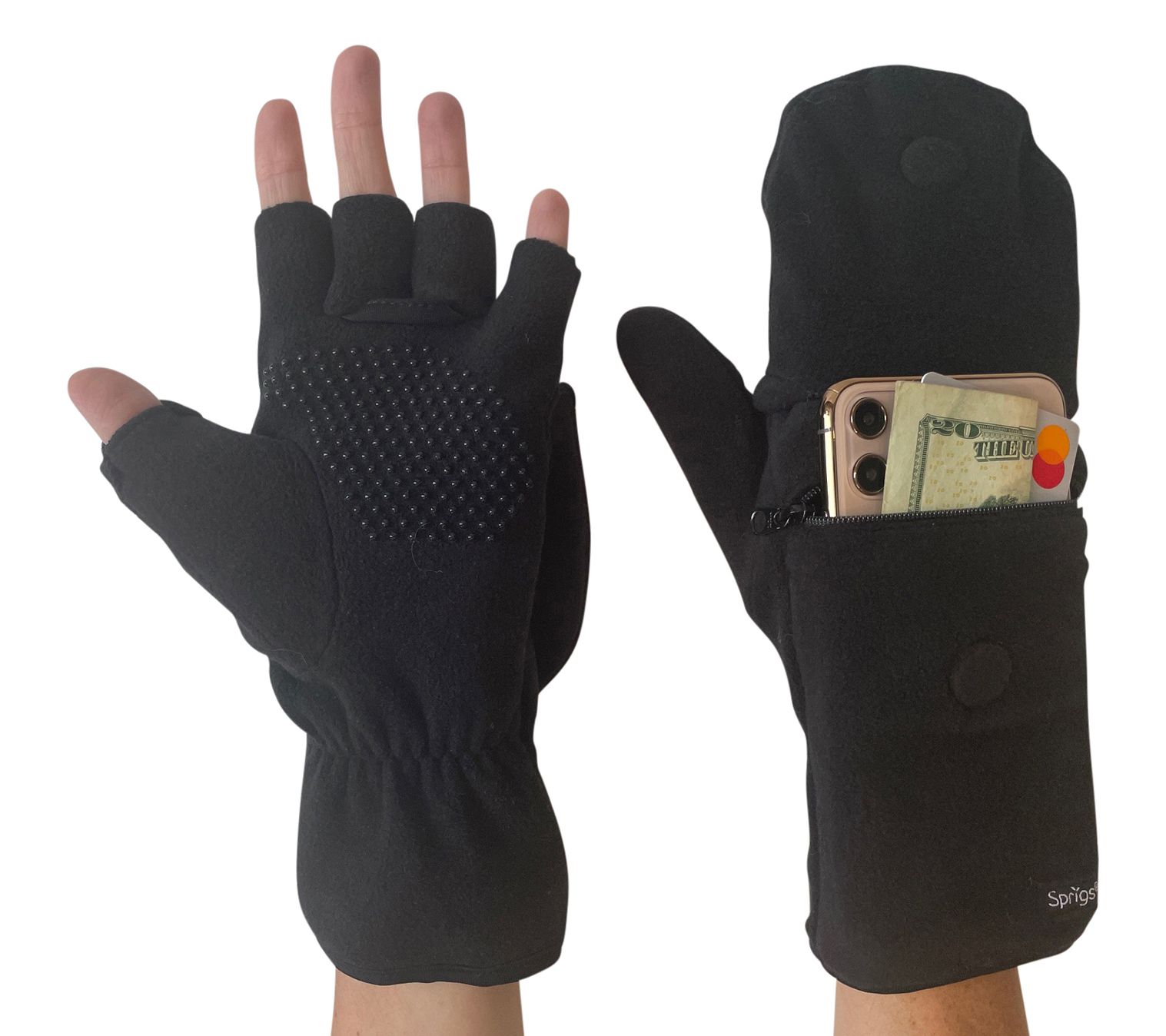 Sprigs Multi-Mitt Gloves w/ Cell Phone StoragePocket