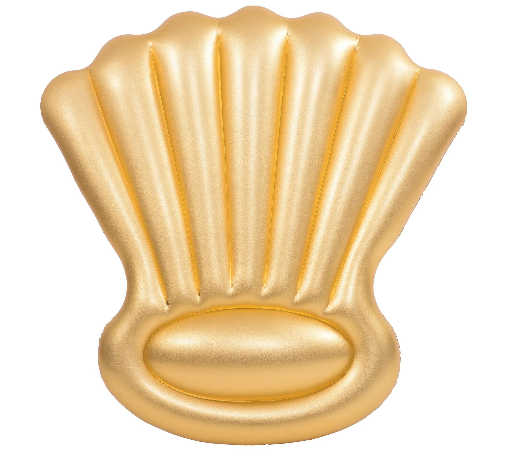 Pool Central Inflatable 63" Gold Shell-Shaped F loat