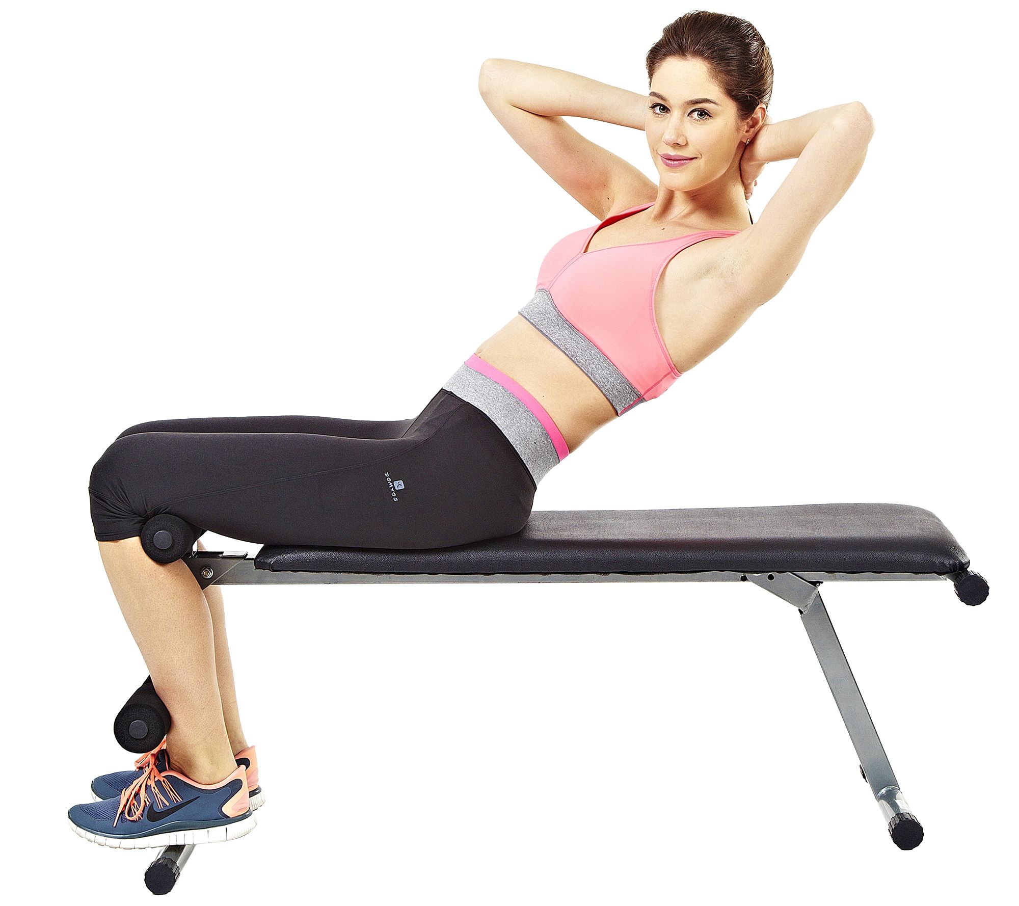 Sunny Health Fitness Sf Bh6505 2 In 1 Flat Sit Up Bench Qvc