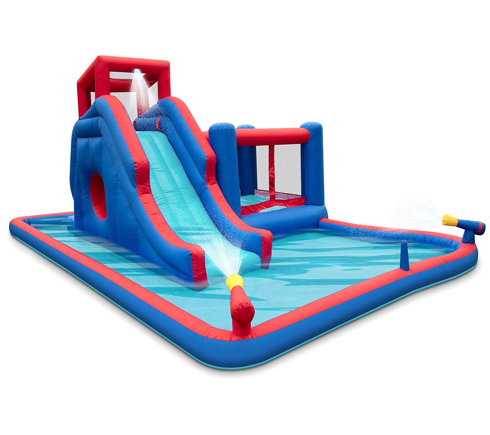Sunny & Fun Inflatable Water Park w/ Slide andB unce House
