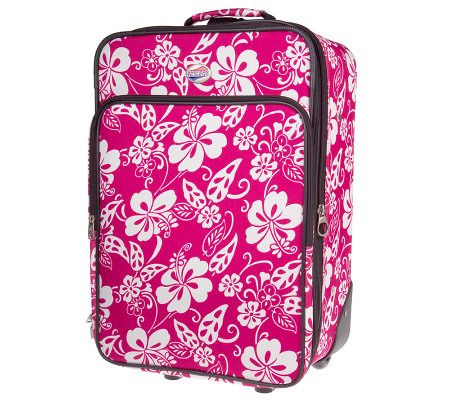 hawaiian print luggage sets