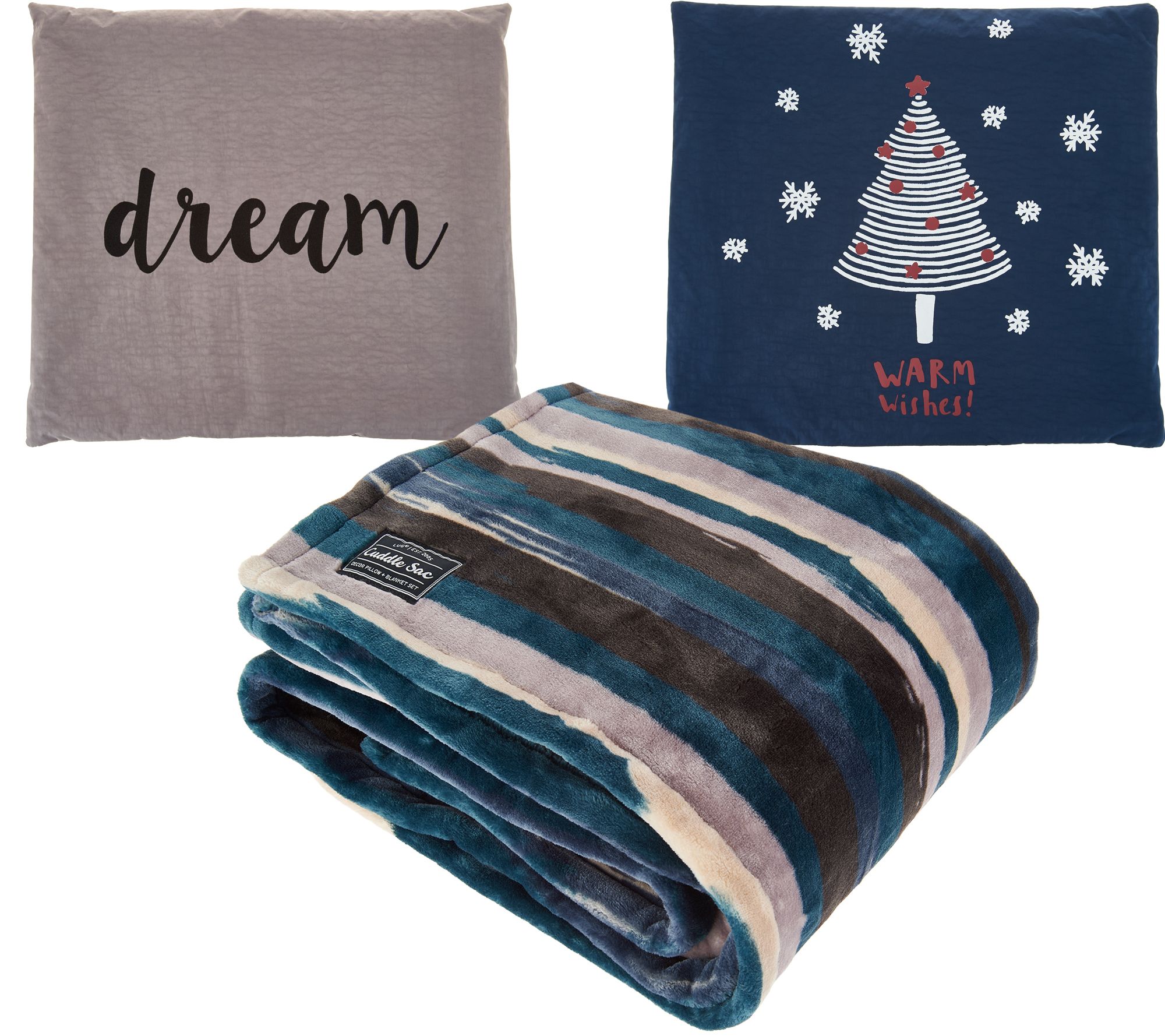 Lug Life Plush Throw w/ Reversible Decor Case Cuddle Sac Page 1