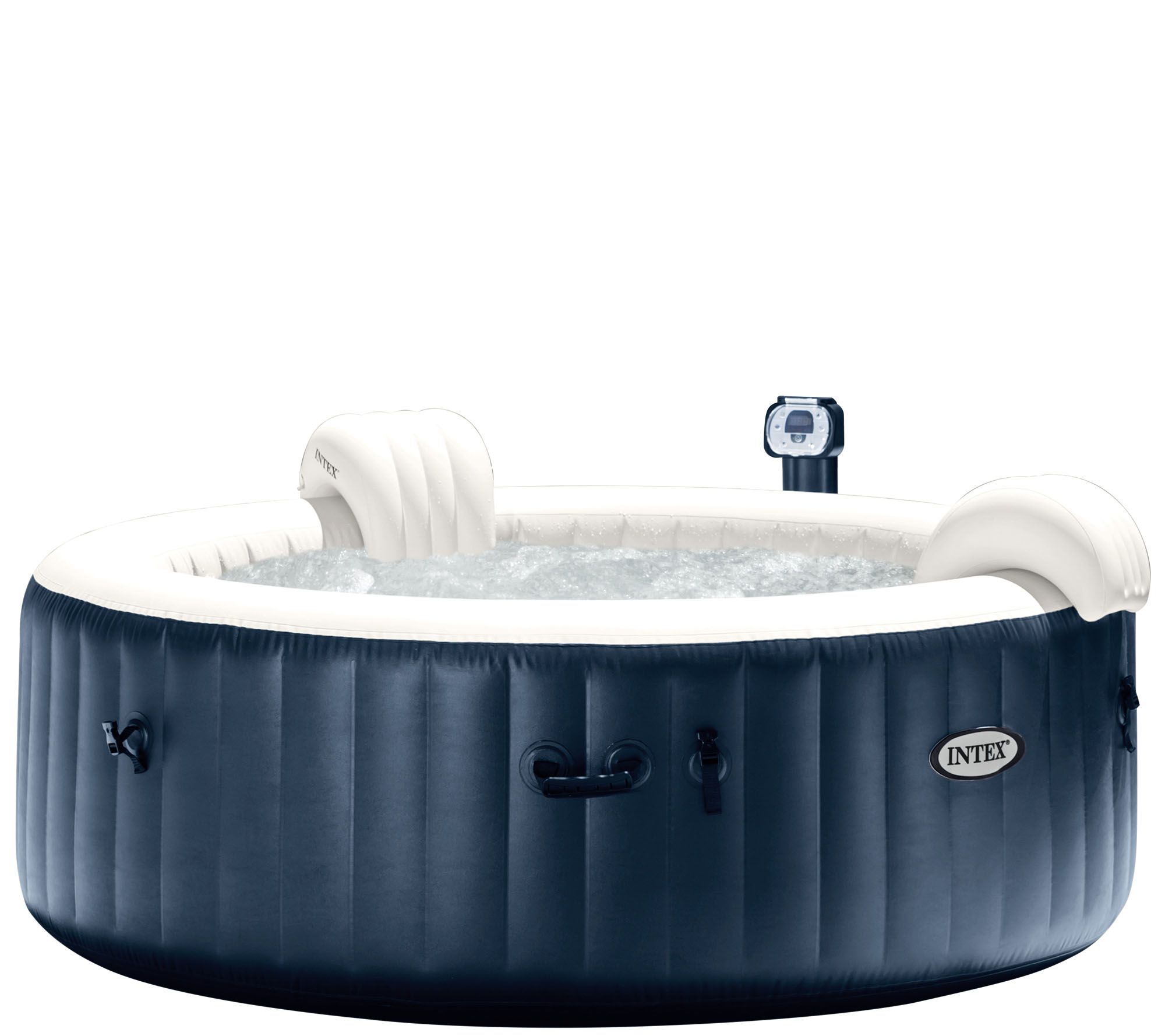 Intex Pure Spa Portable Hot Tub W Headrests Extra Filters Qvc Com