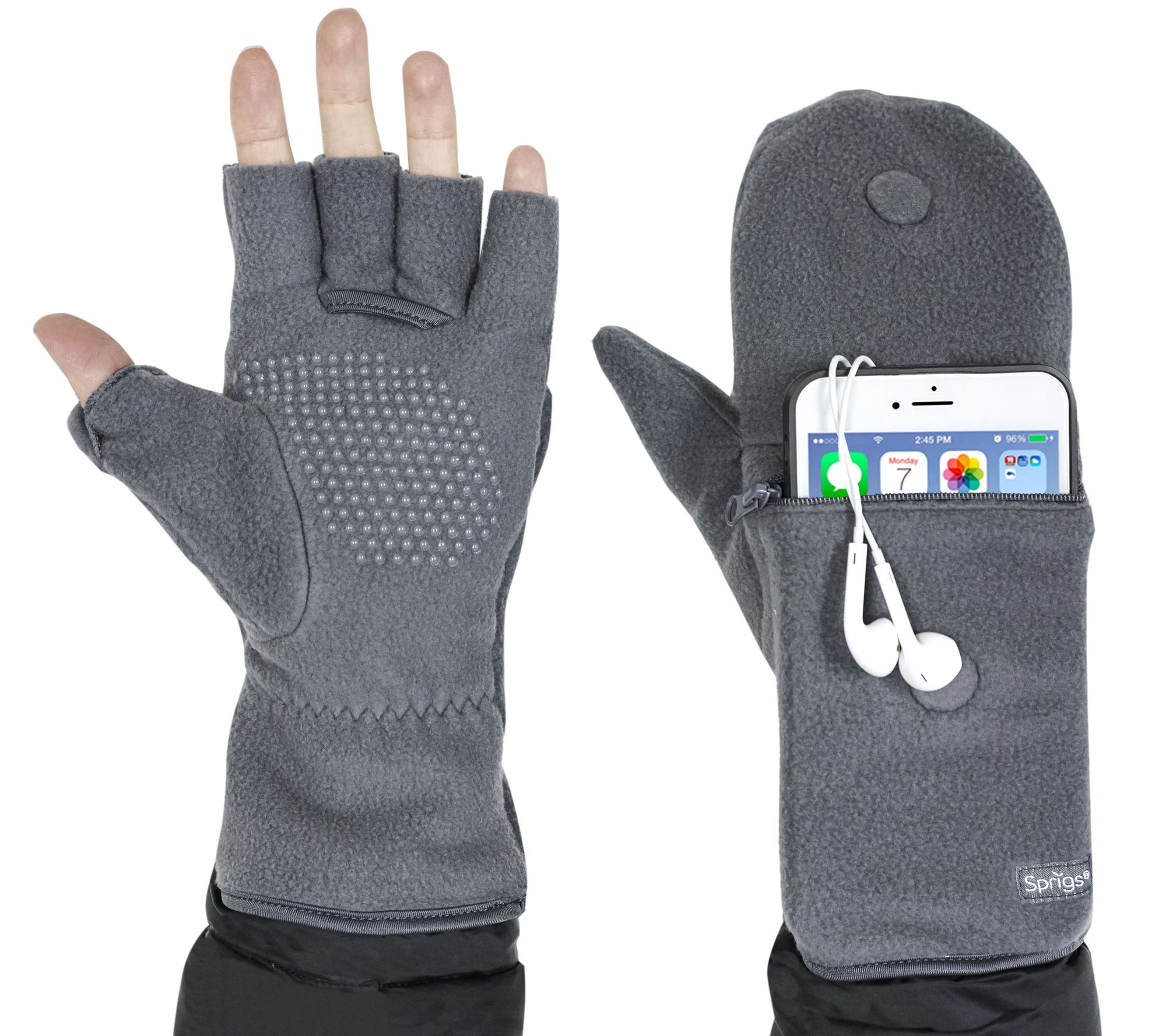 MultiMitt Gloves with Cell Phone Storage Pocket by Sprigs Page 1 —