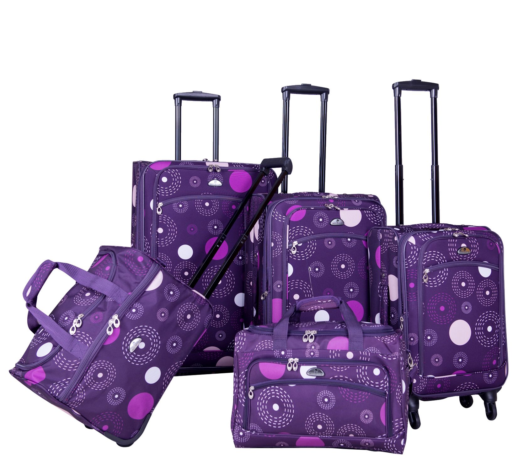 5 piece spinner luggage set