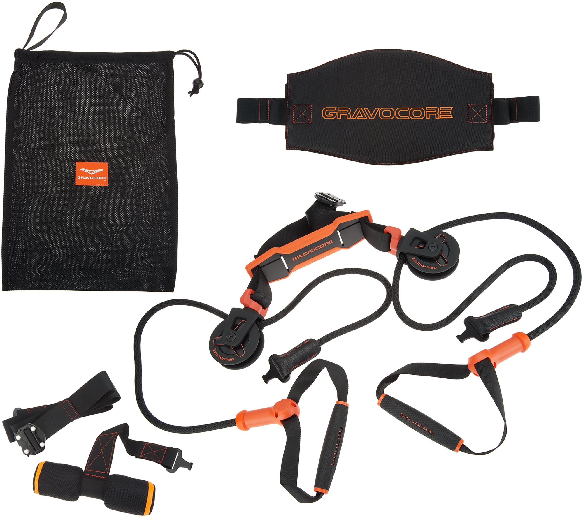 Gravocore Over The Door Portable Pulley And Harness Workout System