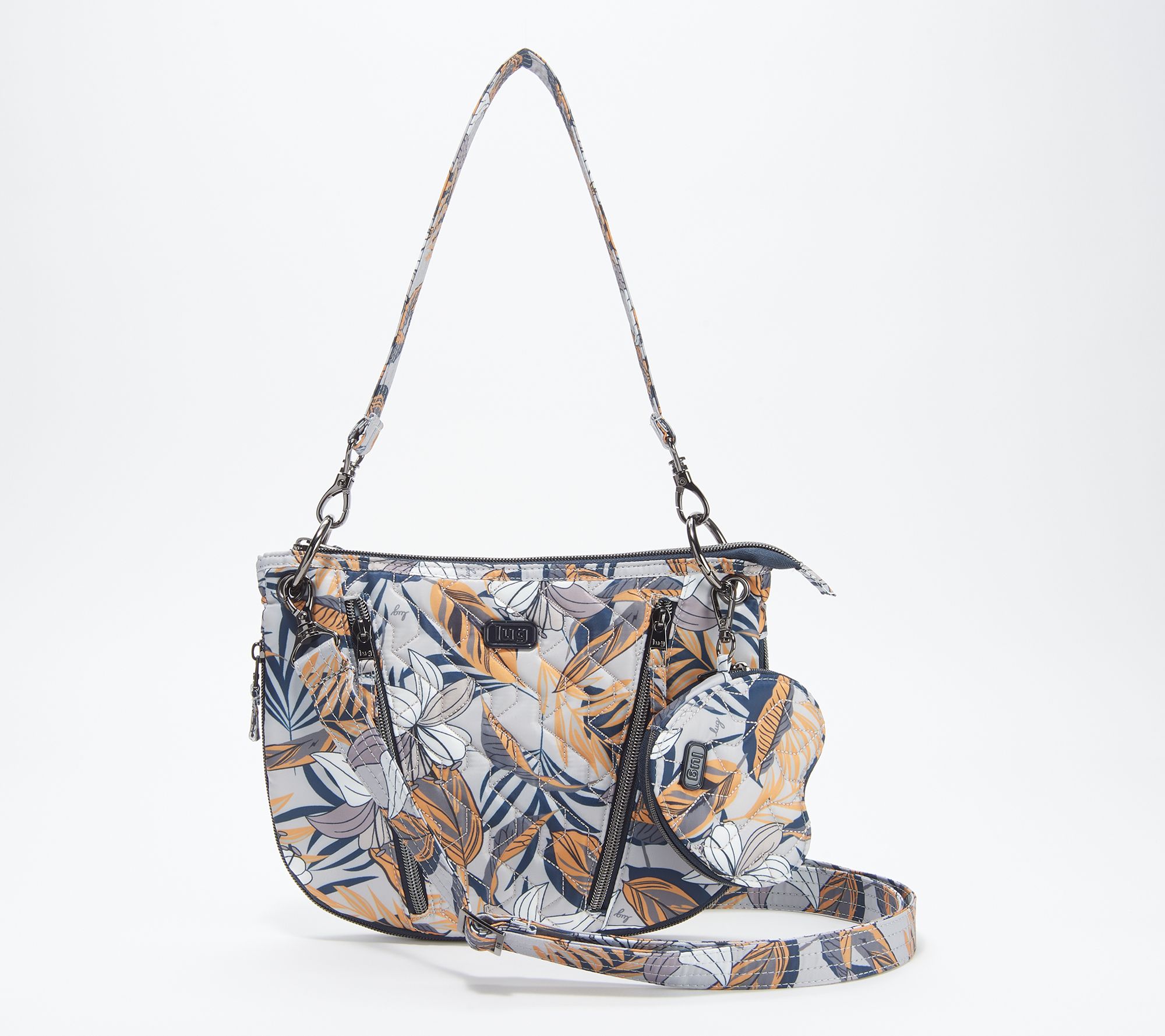 (QVC) Q2 Lug Convertible Medium Crossbody with Pouch Swivel