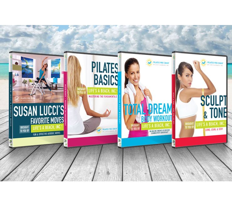Pilates PRO Chair with 4 DVDs by Life's a Beach Page 1 —