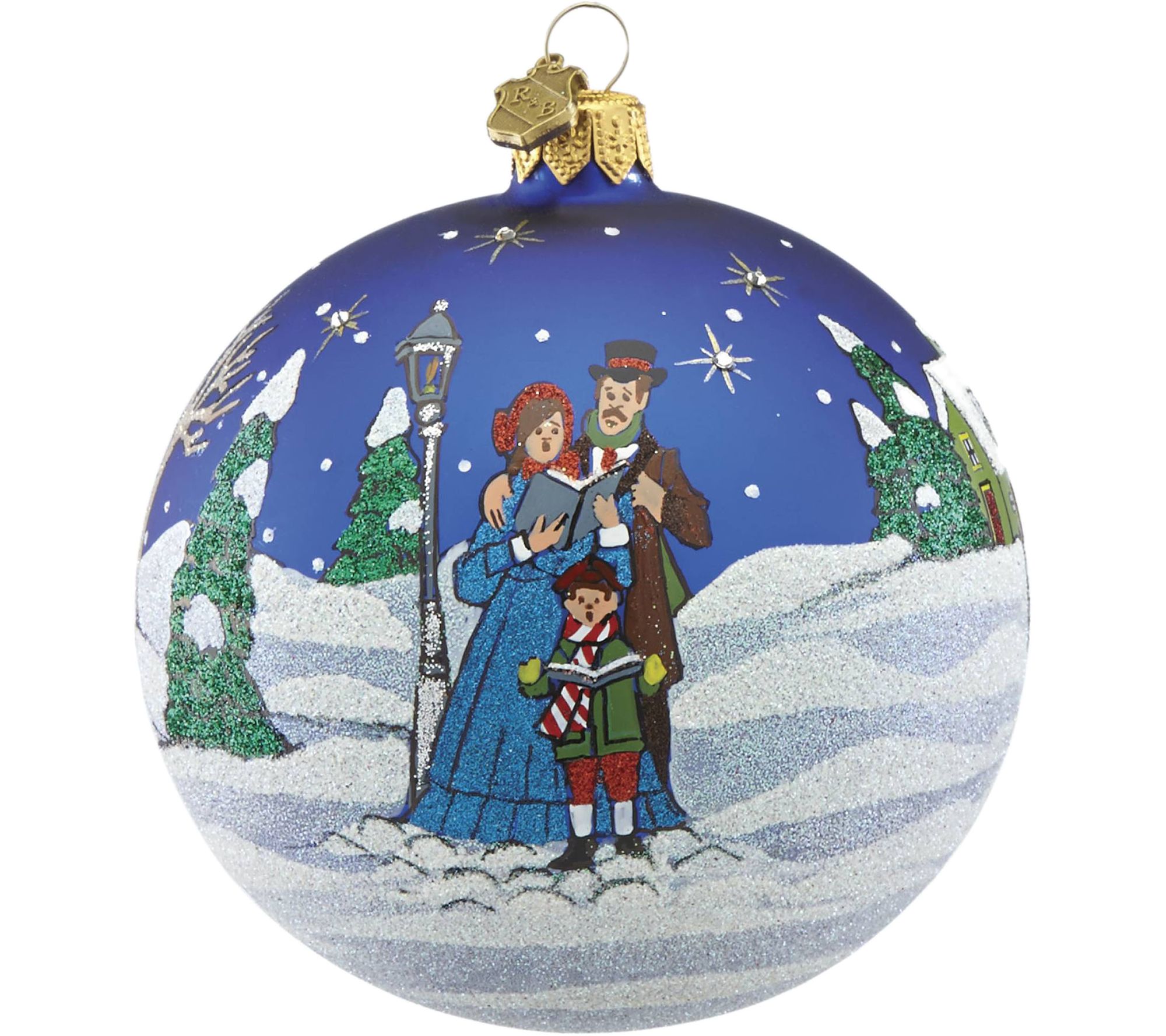 Reed & Barton Classic Christmas Carolers Ball Ornament