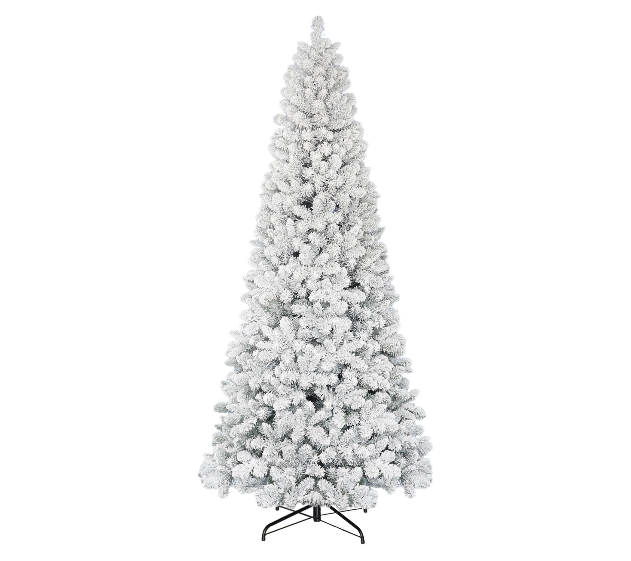 Puleo 9' Artificial Flocked Virginia Pine Tree, 1460 Tips