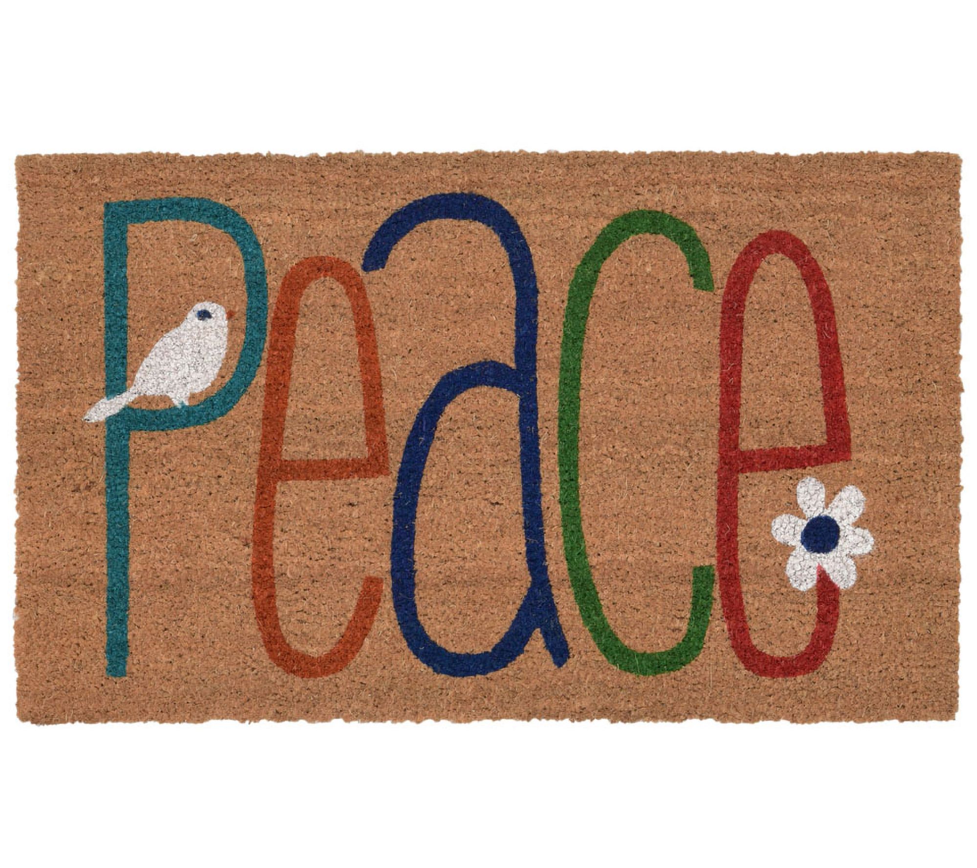 Lush Decor Natura Peace Outdoor 18" x 30" Mat