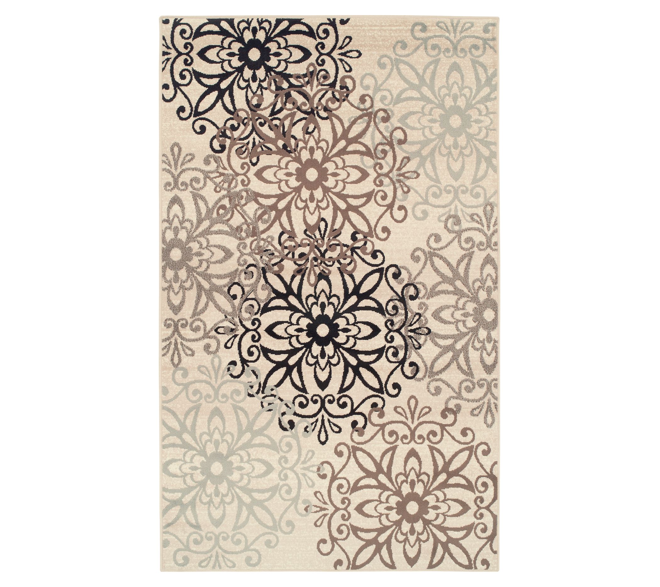 Superior Oversized Floral Medallion Modern 6' x 9' Area Rug