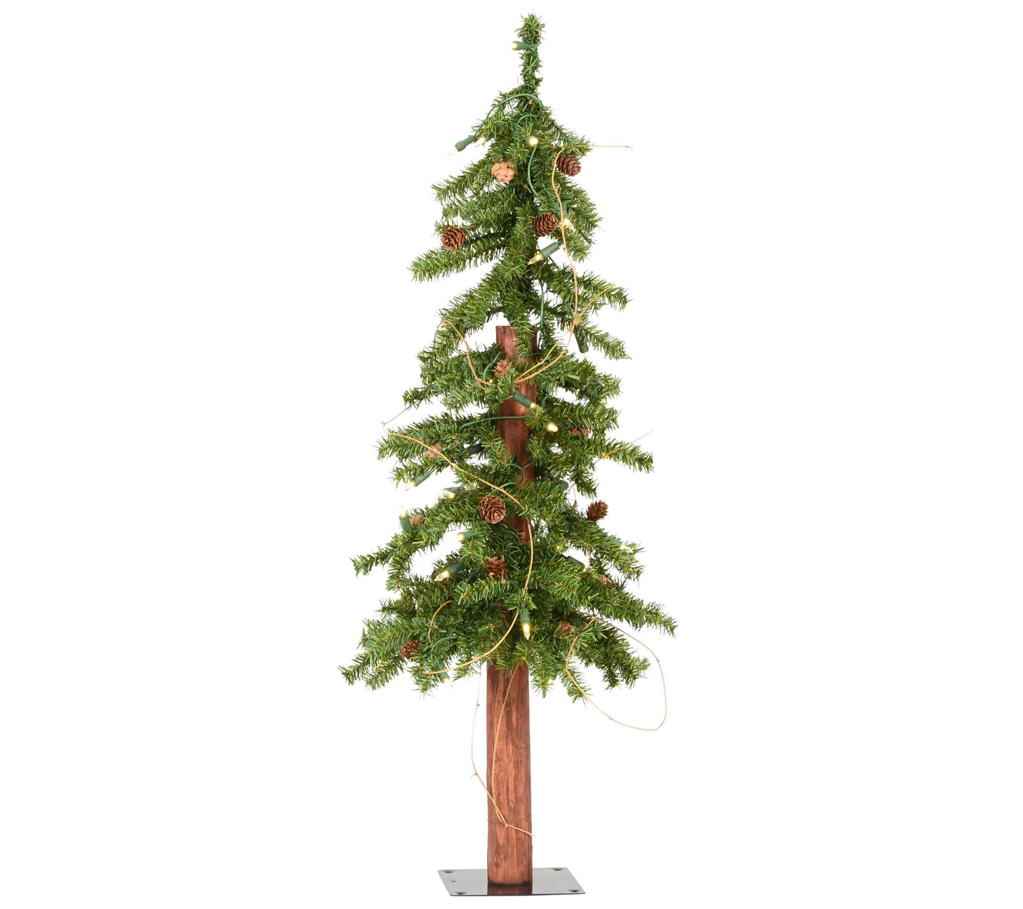 Vickerman 3  Alpine Artificial Christmas Tree  Warm White Dura-lit LED Lights - Faux Christmas Tree - Seasonal Indoor Home Decor