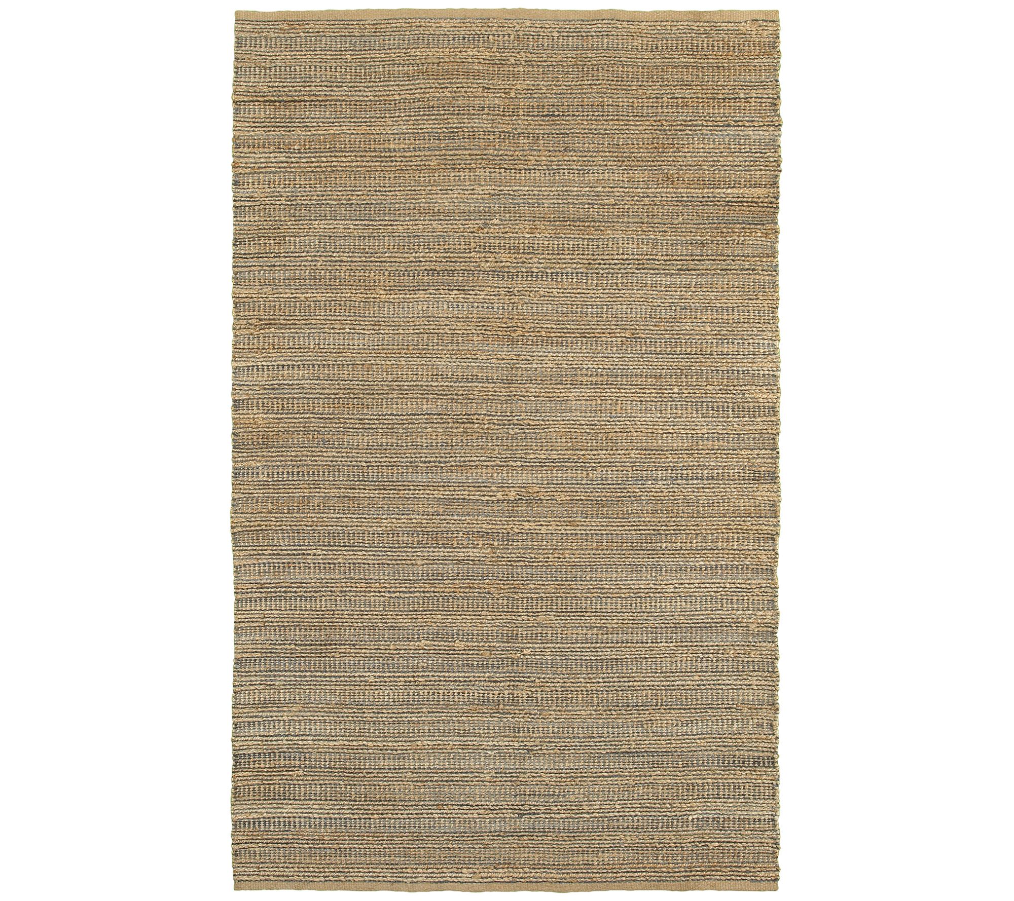Ox Bay 5' x 7'9" Jute and Chenille Gray Plaid A rea Rug