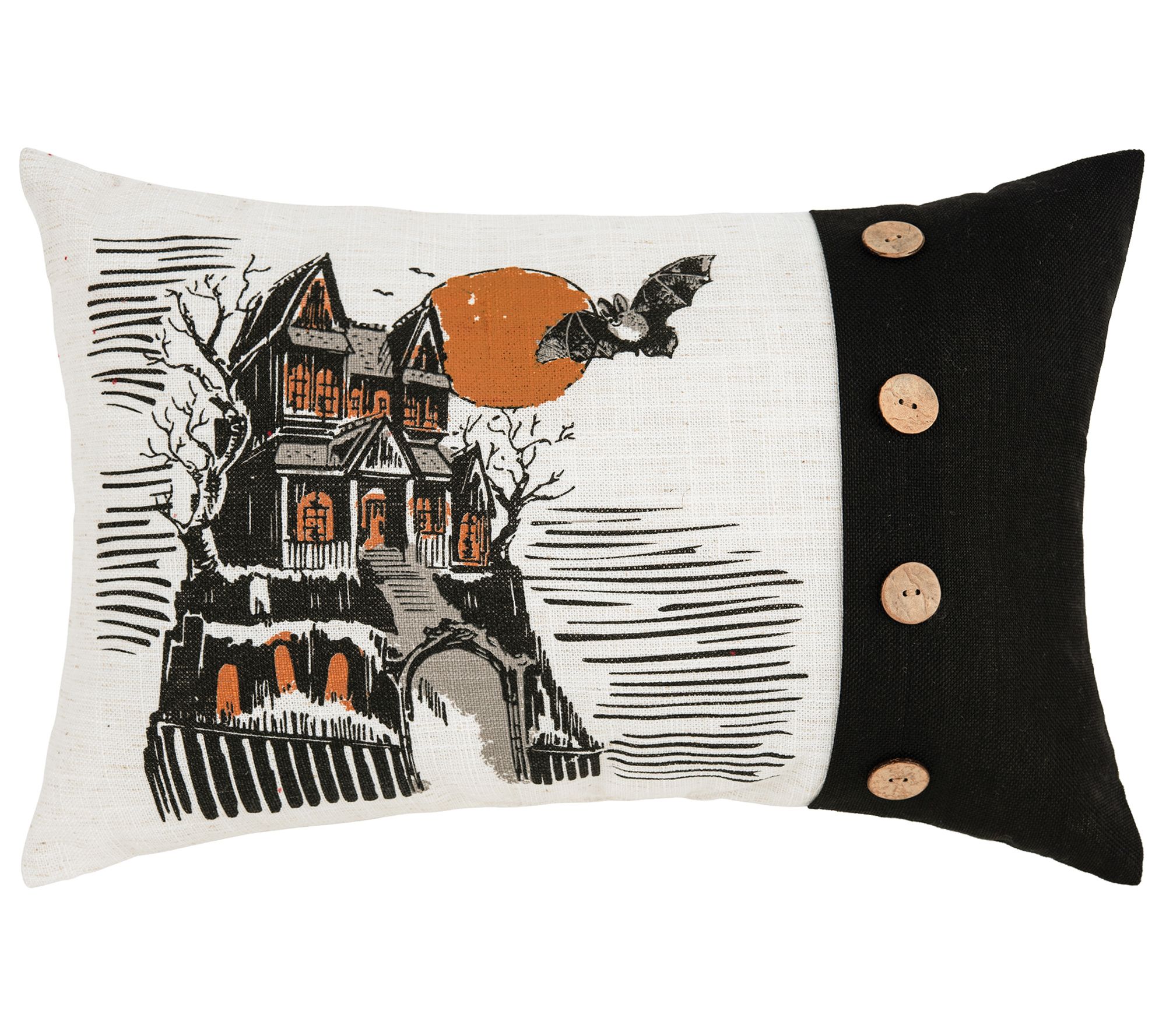 C&F Home 13" x 20" Haunted House Printed Throw illow