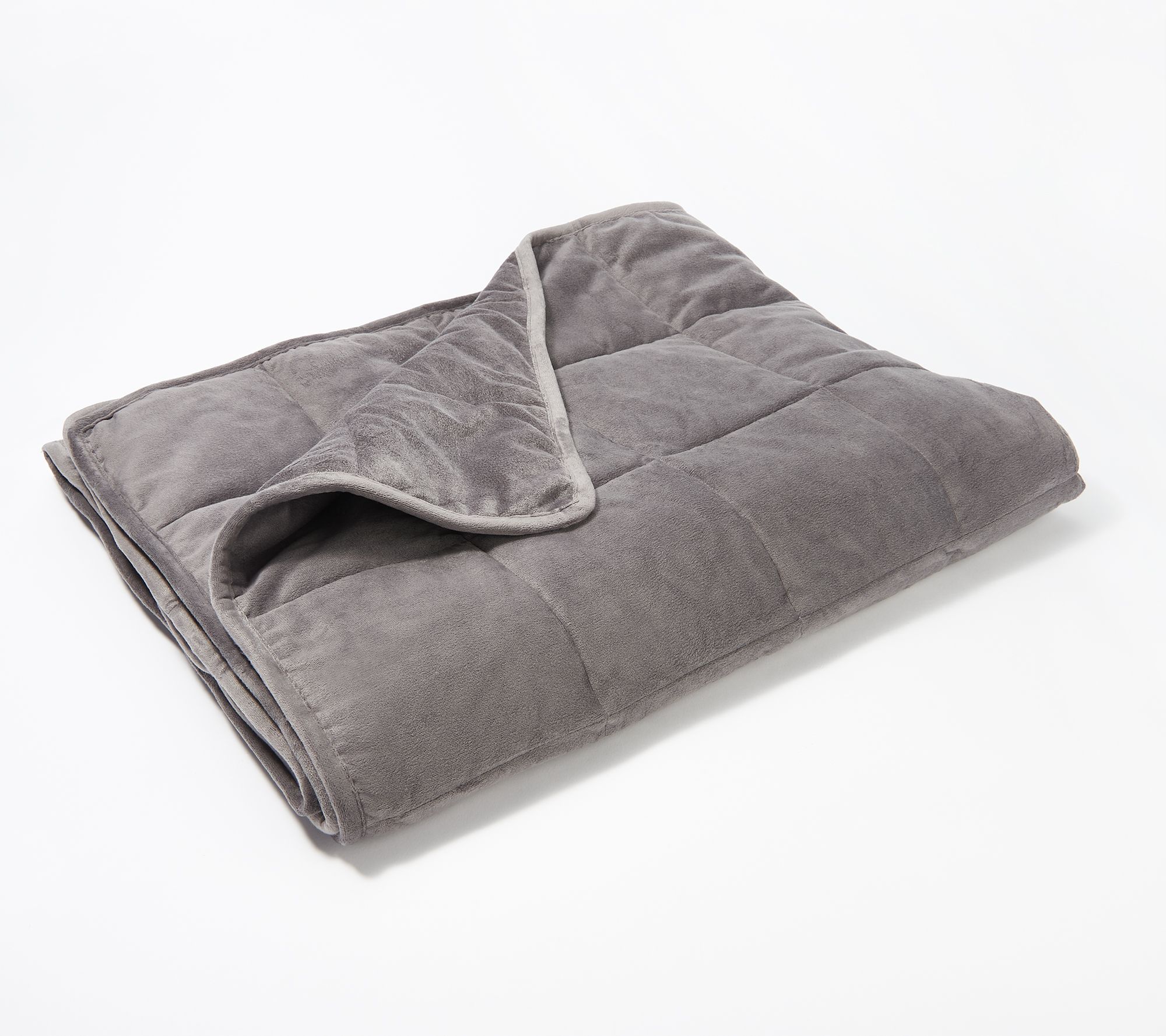 Grey London Fog Velvet 15 Lb Weighted Plush Blanket Bed Blankets Blankets Quilts