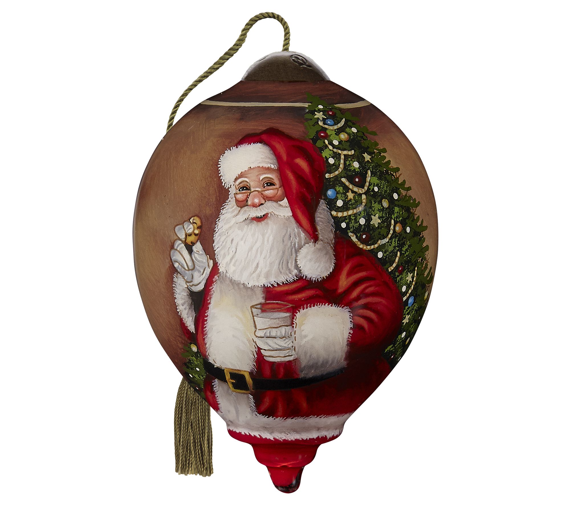 NeQwa 3" Milk & Cookies For Santa Petite Prince s Ornament