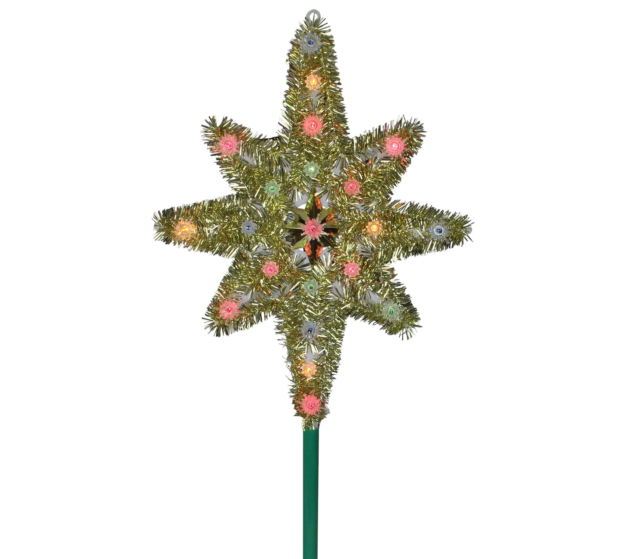 Northlight Lighted Gold Tone Star Of Bethlehem Christmas Tree Topper