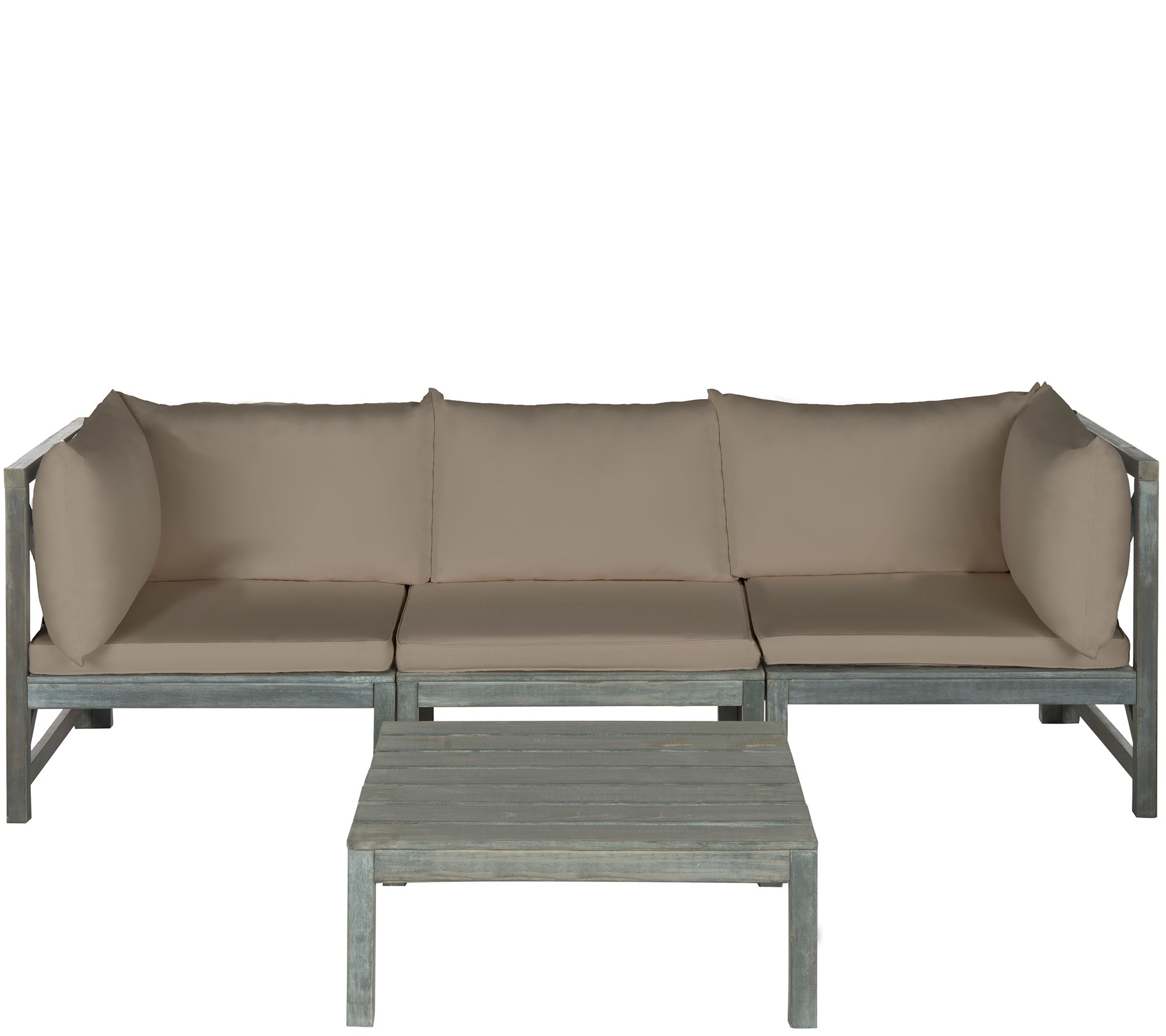 Safavieh Lynwood Modular Outdoor Sectional with Coffee Table