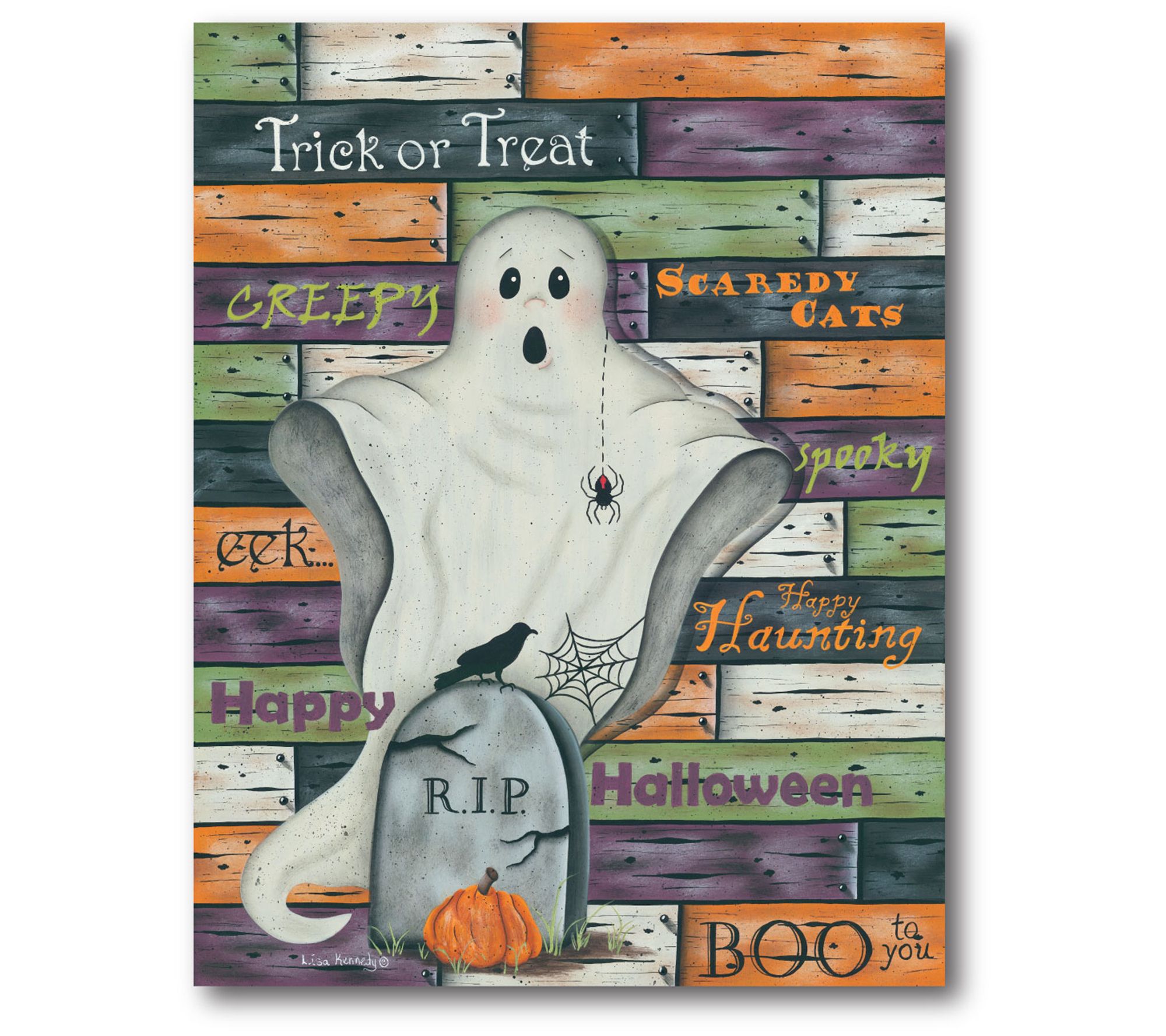 Courtside Market Trick-or-treat Haloween 16x20 anvas Wall Art
