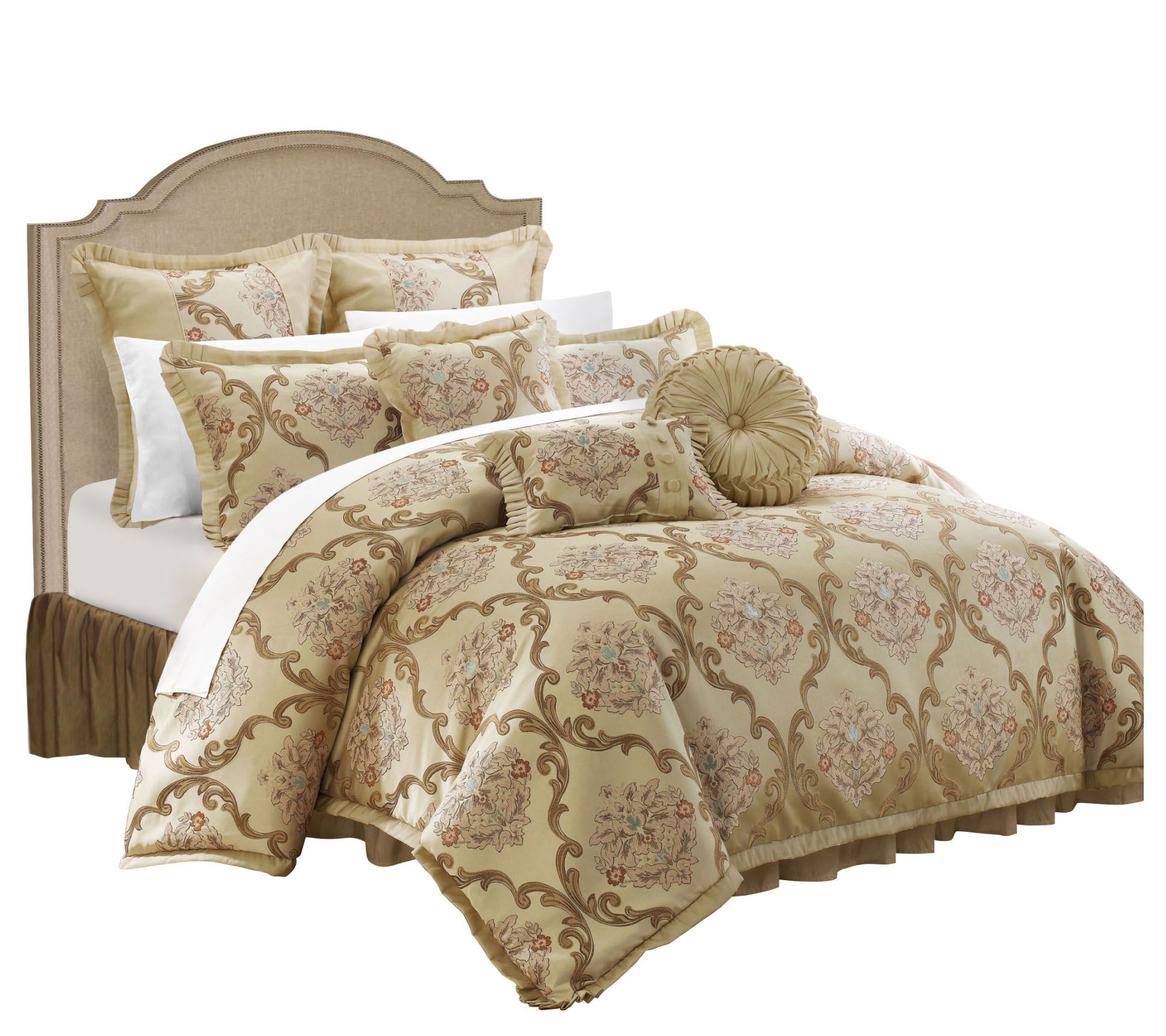 Chic Home Marchesi 9 Piece King Comforter Set Page 1 Qvc Com