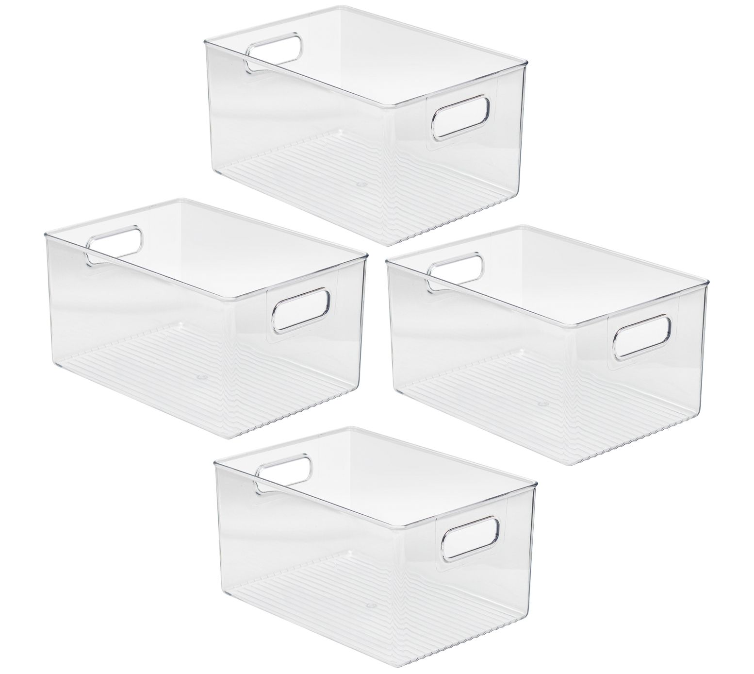 Sorbus Set of 4 Plastic Storage Container Bins