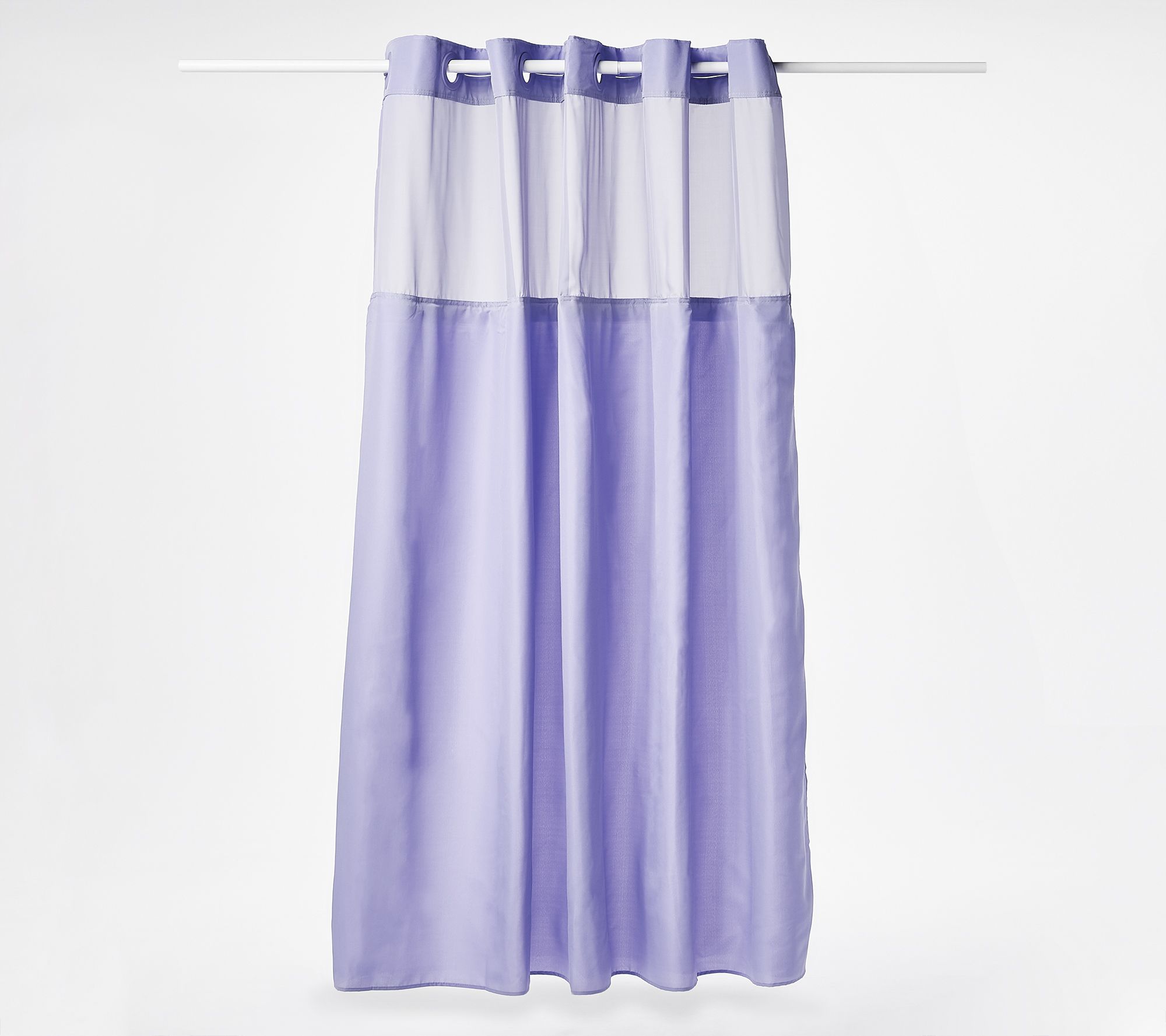 Hookless Solid Shower Curtain With Removable Liner Page 1 Qvc Com