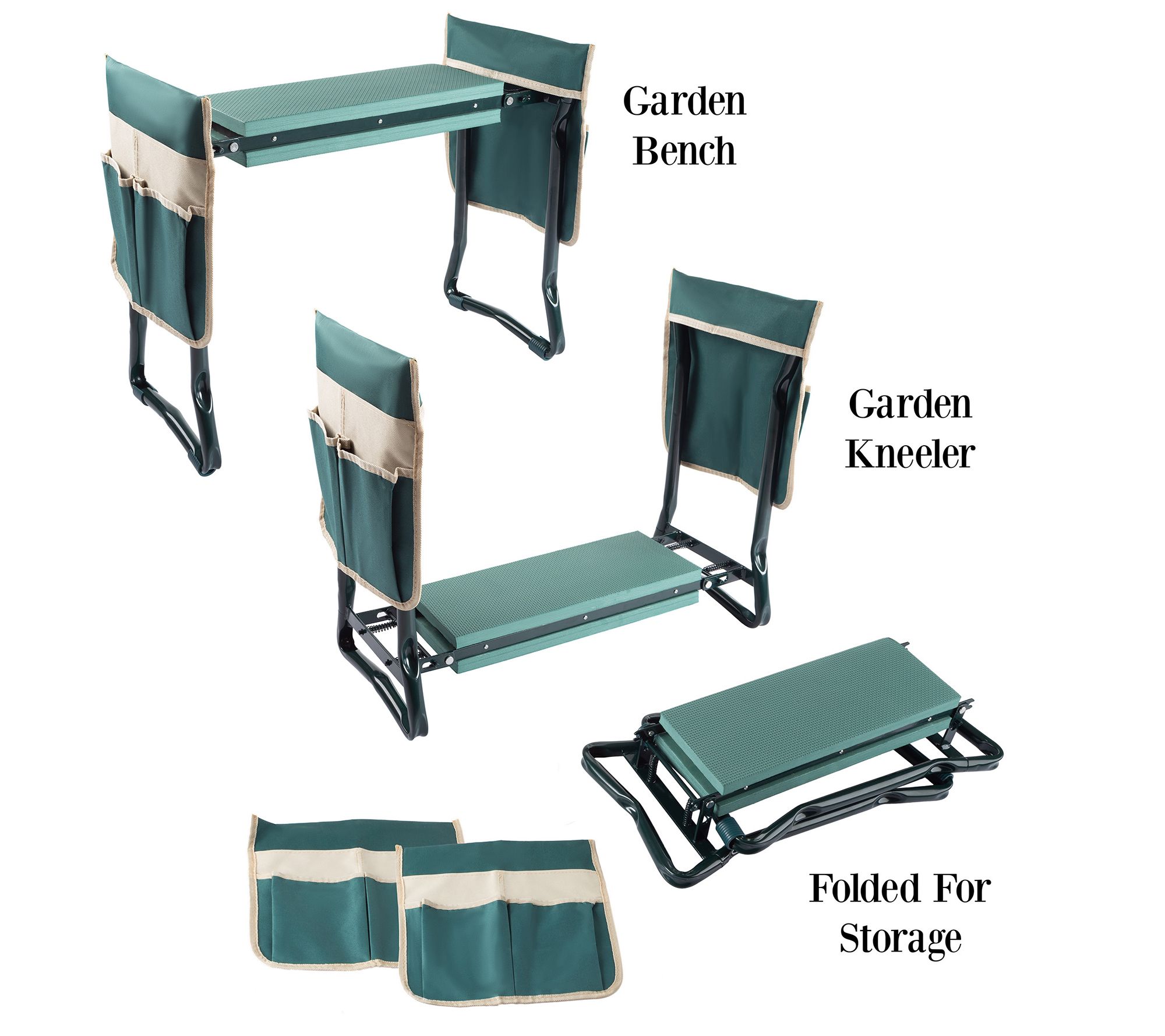 Pure Garden Foldable Gardening Kneeling Bench - QVC.com