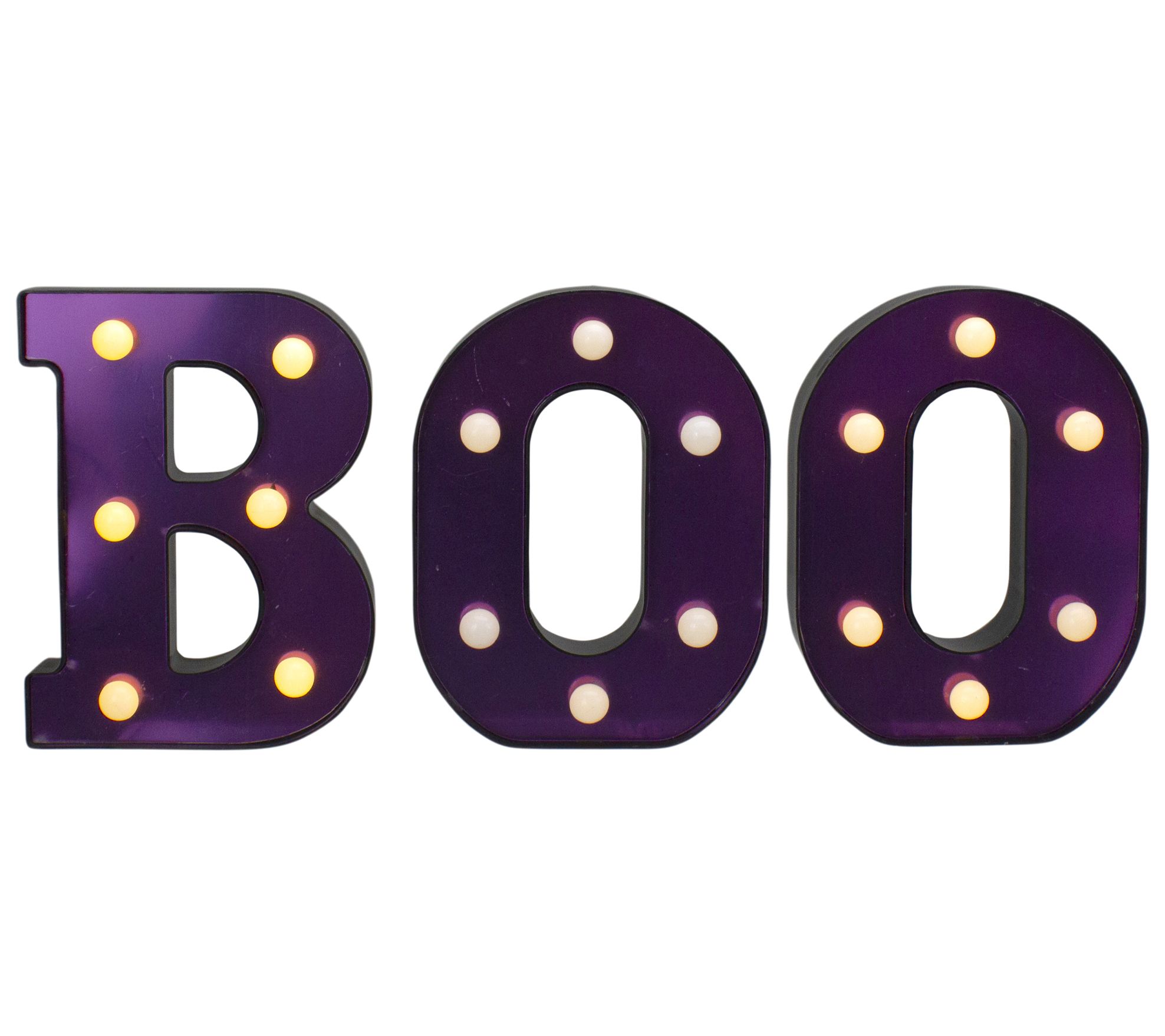 Northlight 6.5" LED Lighted  "BOO" Halloween Ma quee Sign