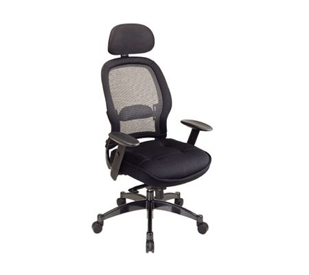 Office Star Products Professional Deluxe Black sh Back Chair