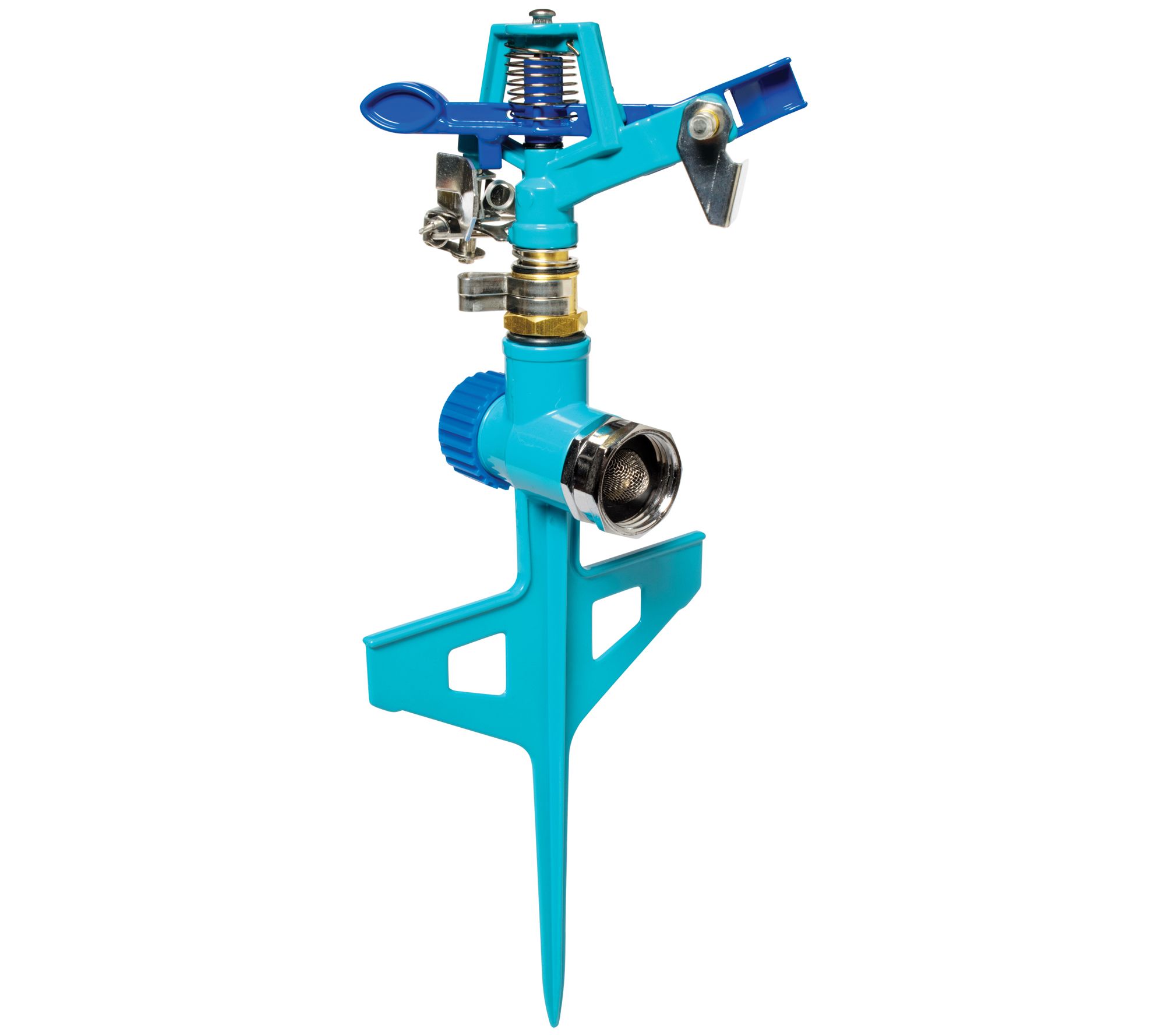 Aqua Joe AJ-ISSS Indestructible Zinc Impulse 360 Degree Sprinkler Waters up to 1390 Sq Ft Customizable Coverage