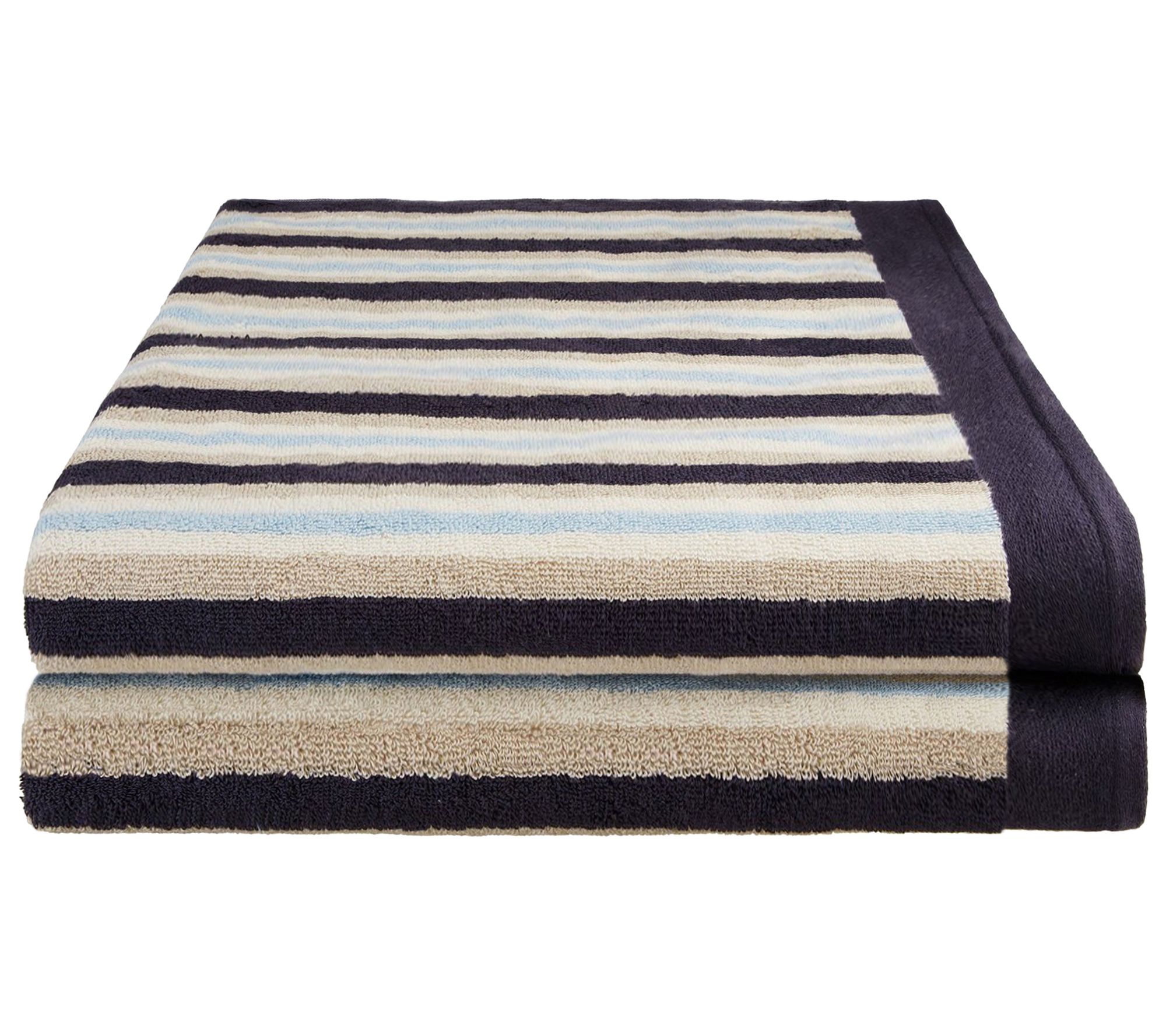 Superior Stripe Long Staple Combed Cotton Soft Bath Sheet