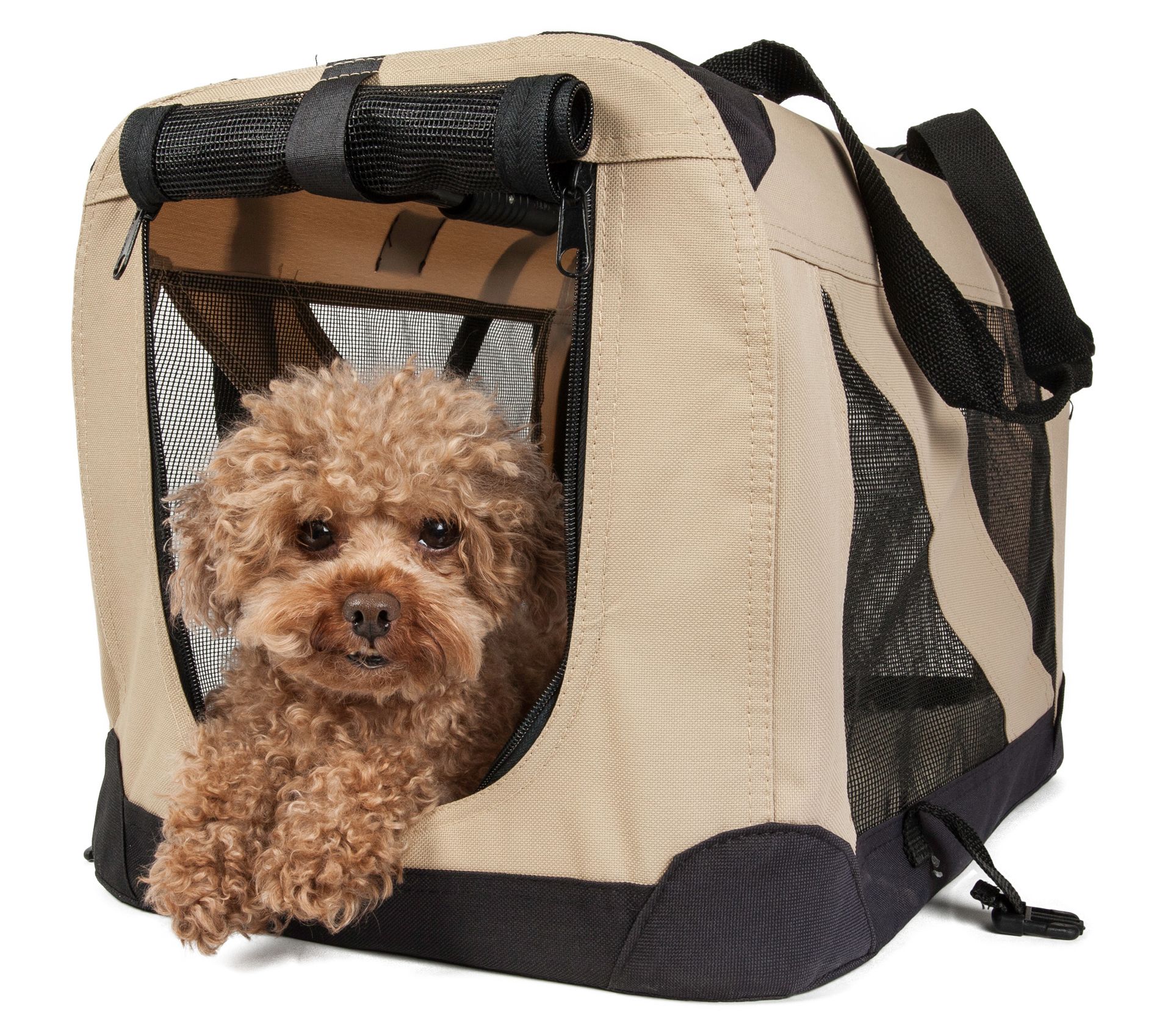 Pet Life Folding Zippered 360 Vista View Pet Cr te