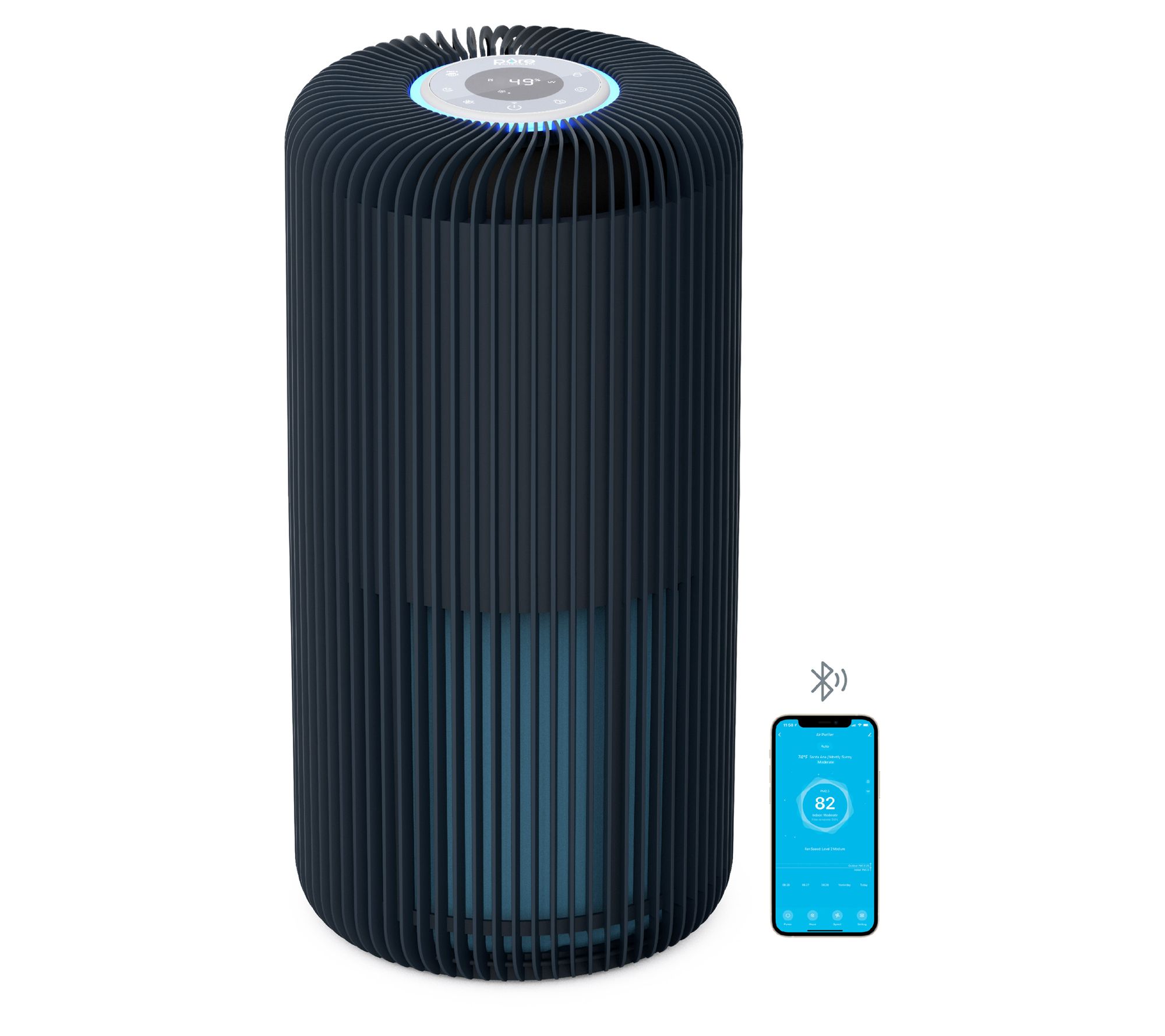 Pure Enrichment Smart 5-in-1 True HEPA Air Puri ier w/ UV-C