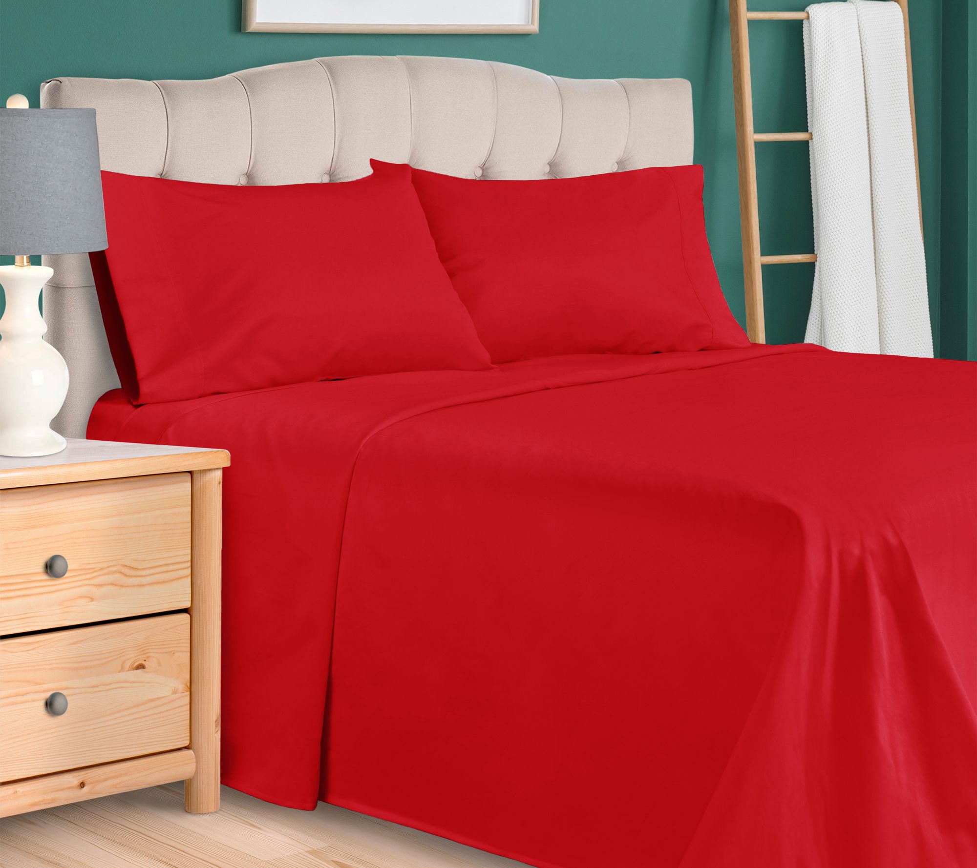 Superior 300 TC Egyptian Cotton Deep Pocket Sheets Set, Queen