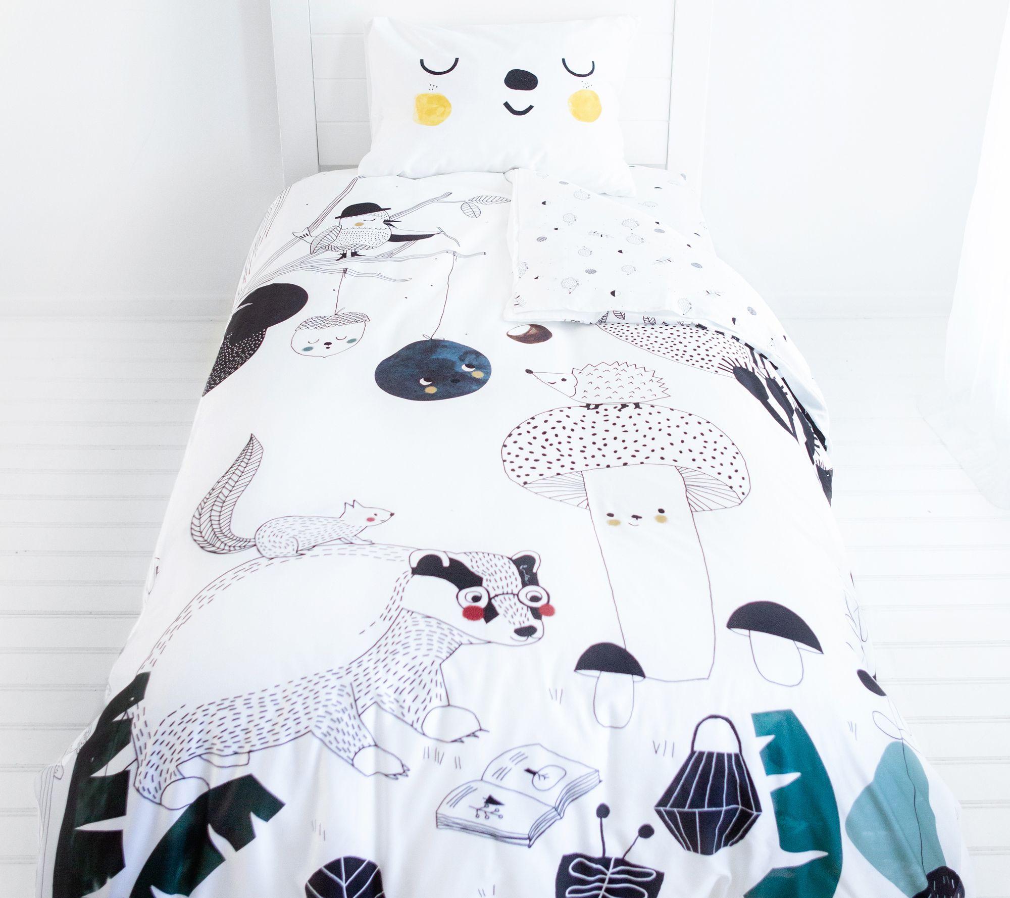 woodland themed twin bedding