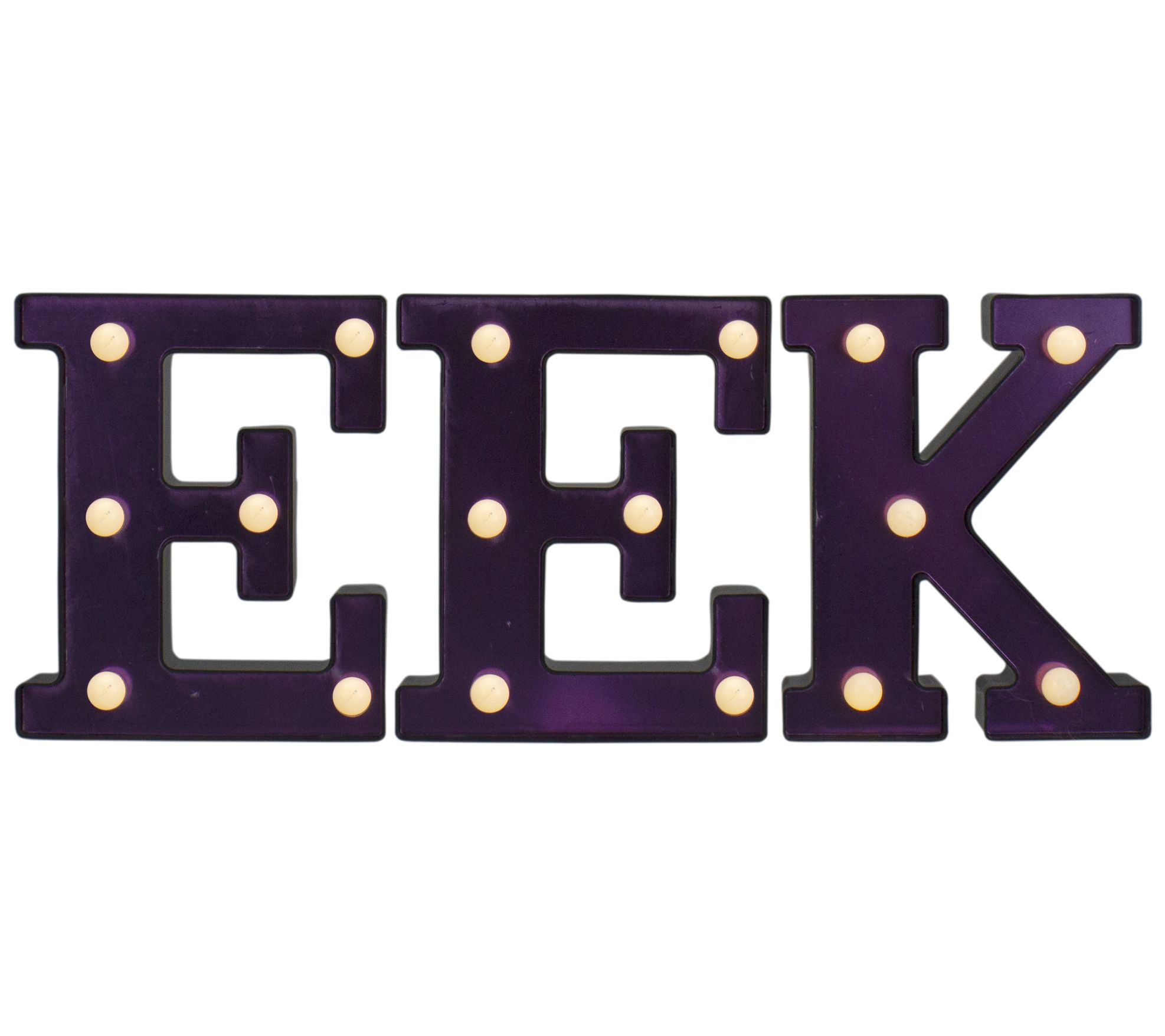 Northlight 6.5" LED Lighted EEK Halloween Marqu e Sign